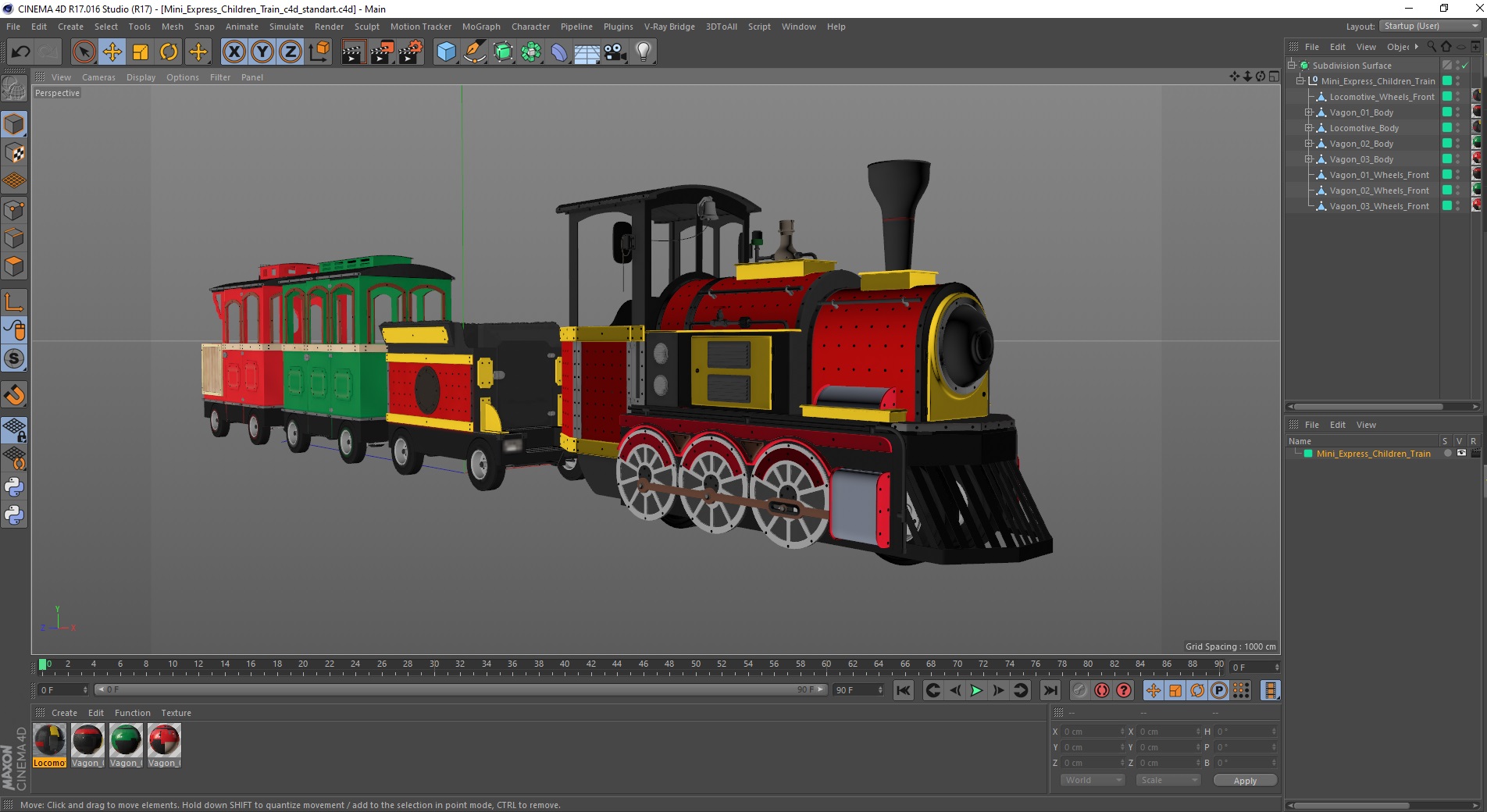 Mini Express Children Train 3D