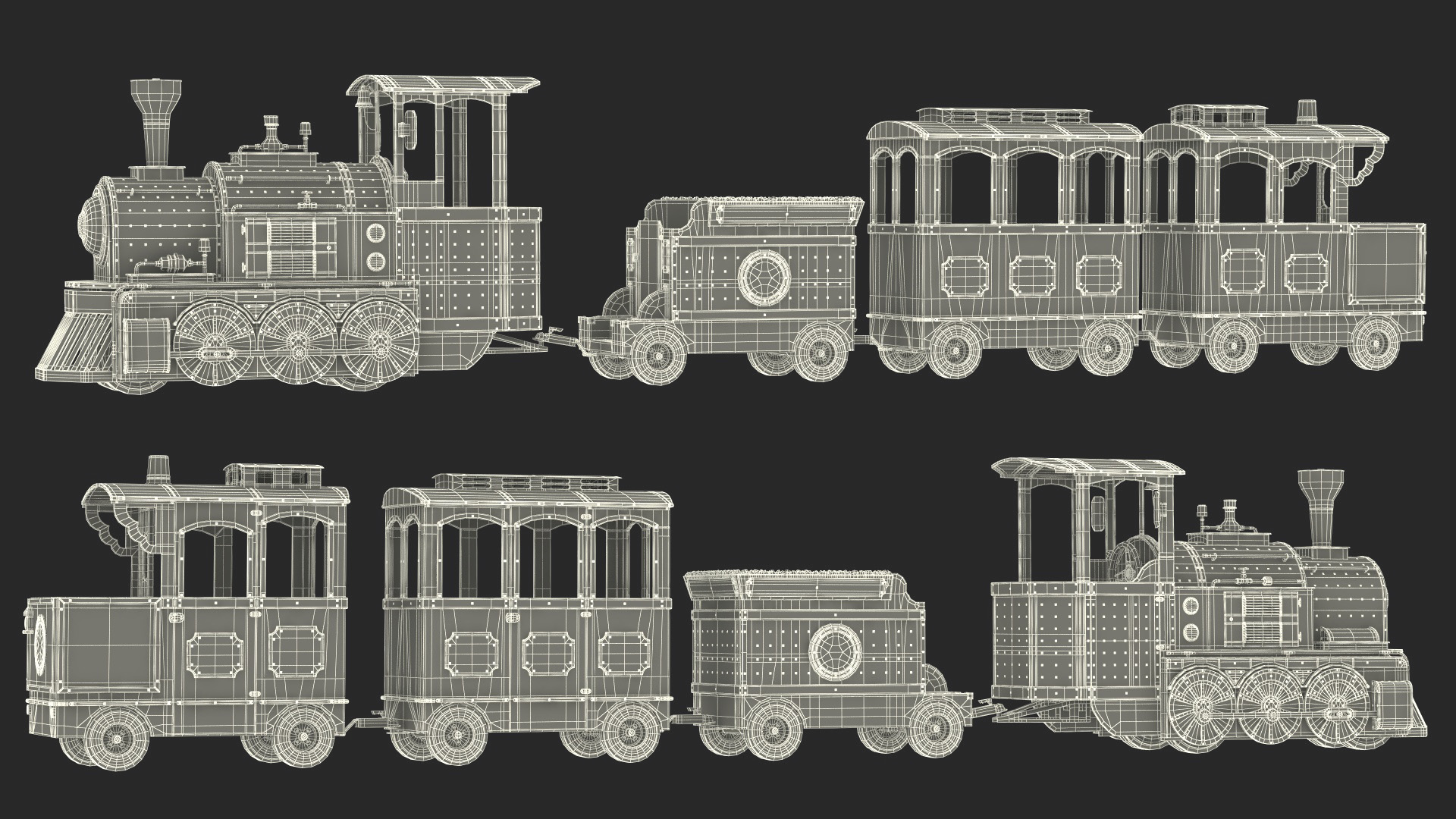 Mini Express Children Train 3D