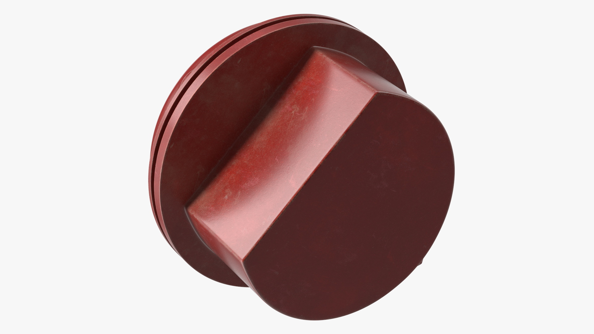 Vintage Alarm Red Button 3D model