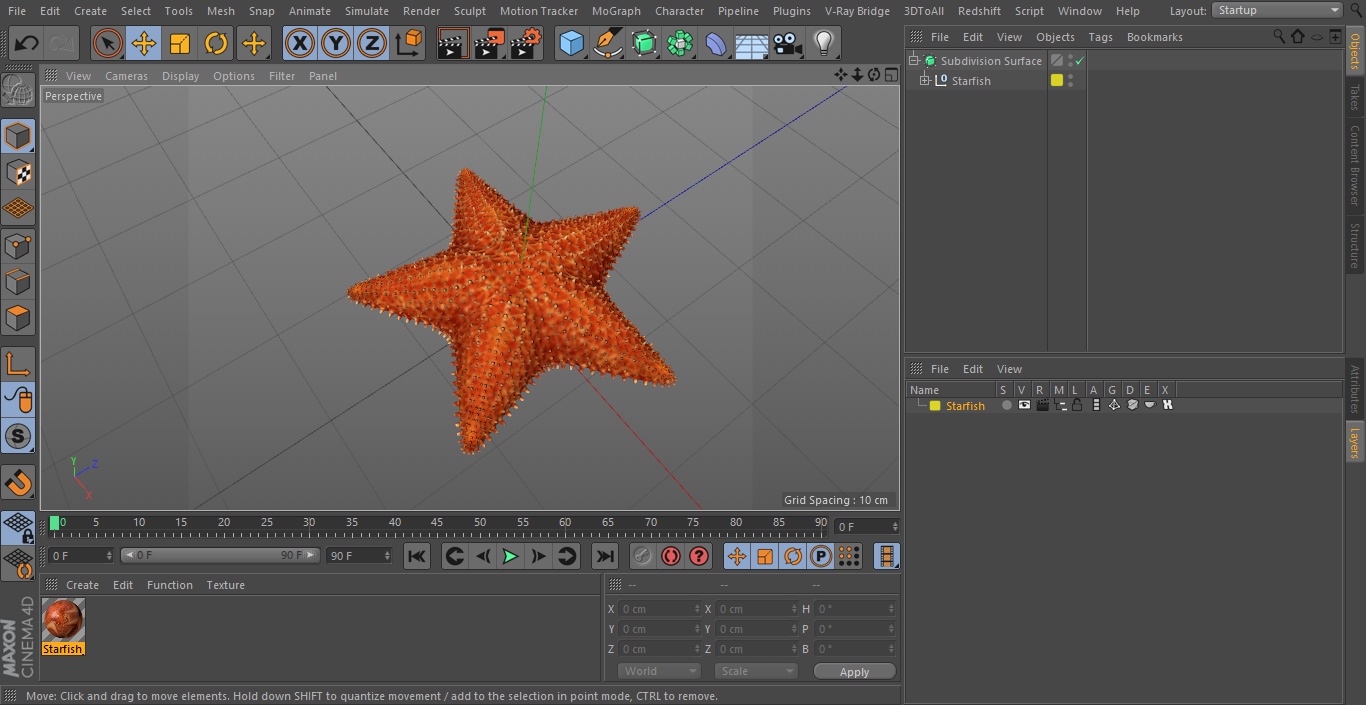 3D model Starfish