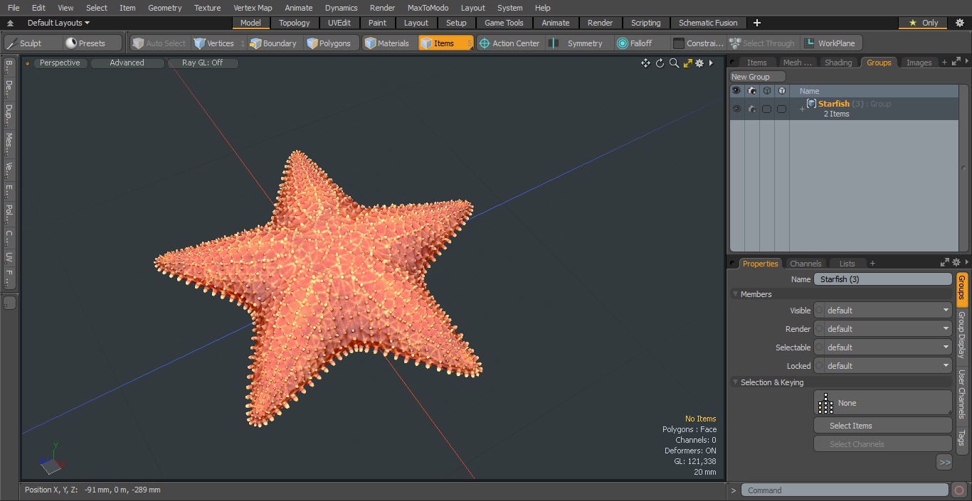 3D model Starfish