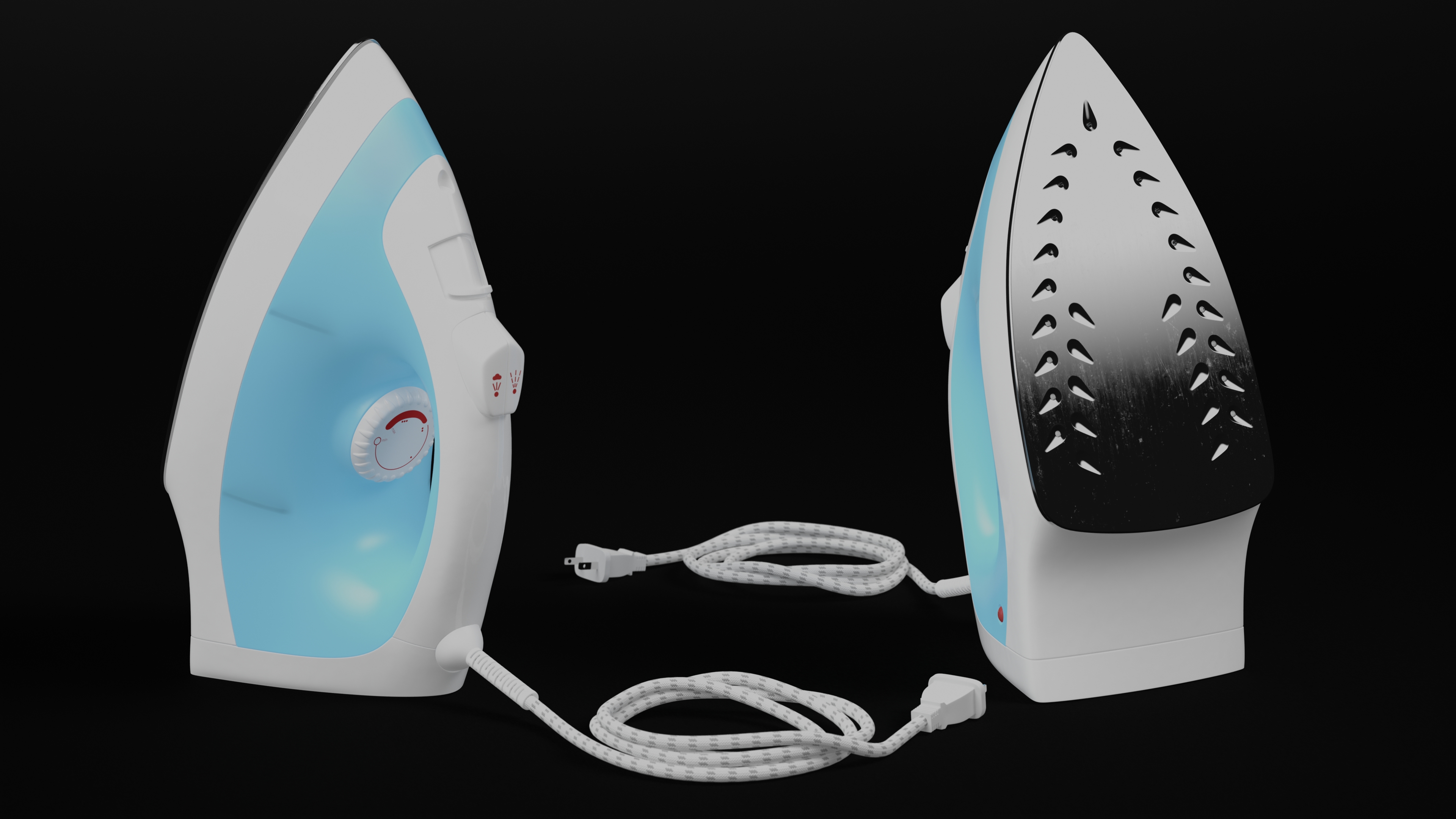 3D model Steam Iron Blue