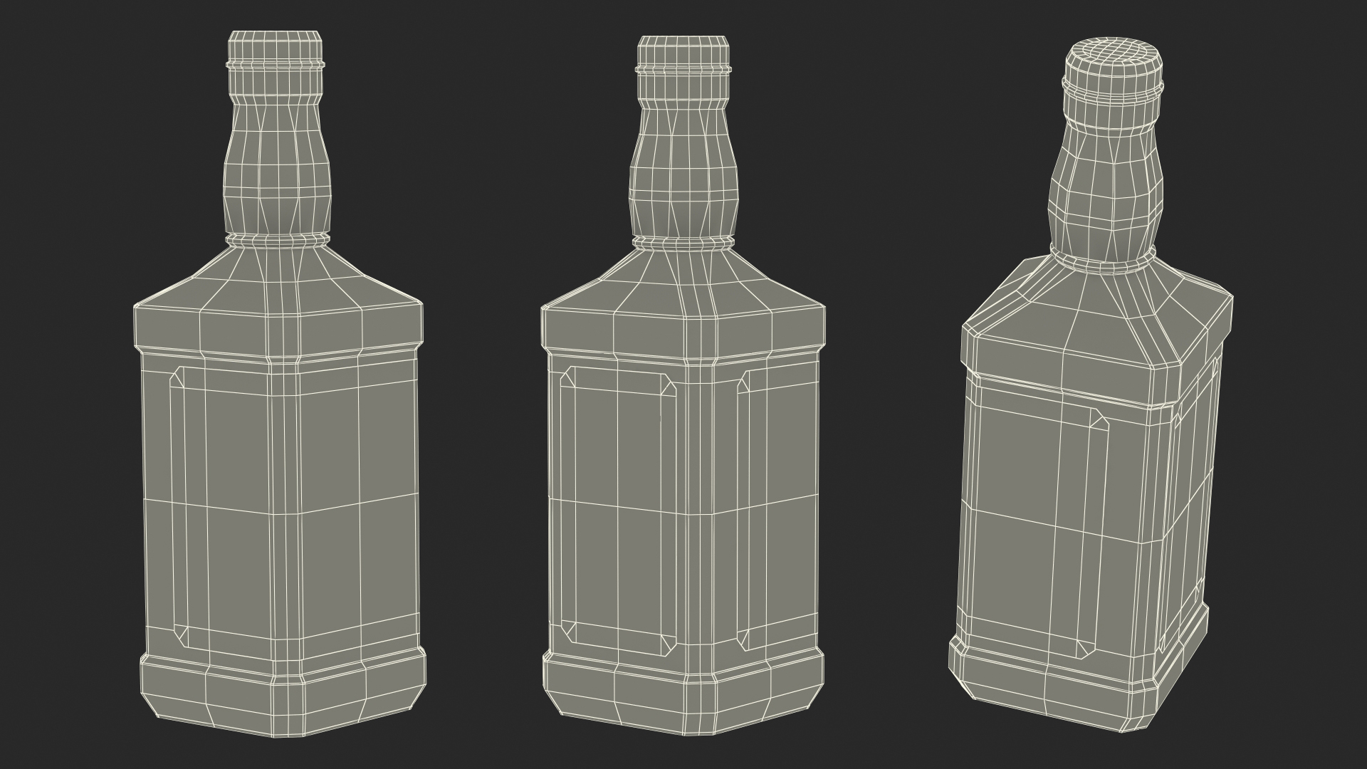 3D model Jack Daniels Tennessee Fire Whiskey