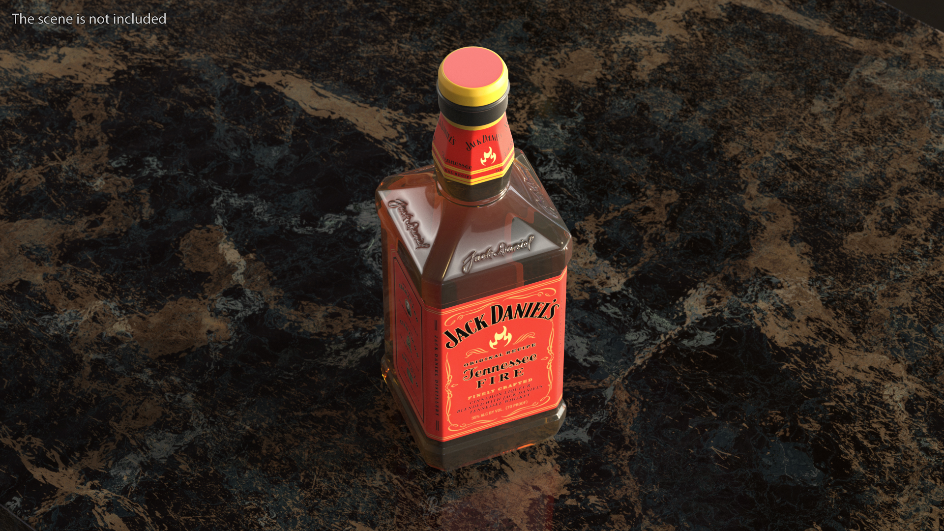 3D model Jack Daniels Tennessee Fire Whiskey