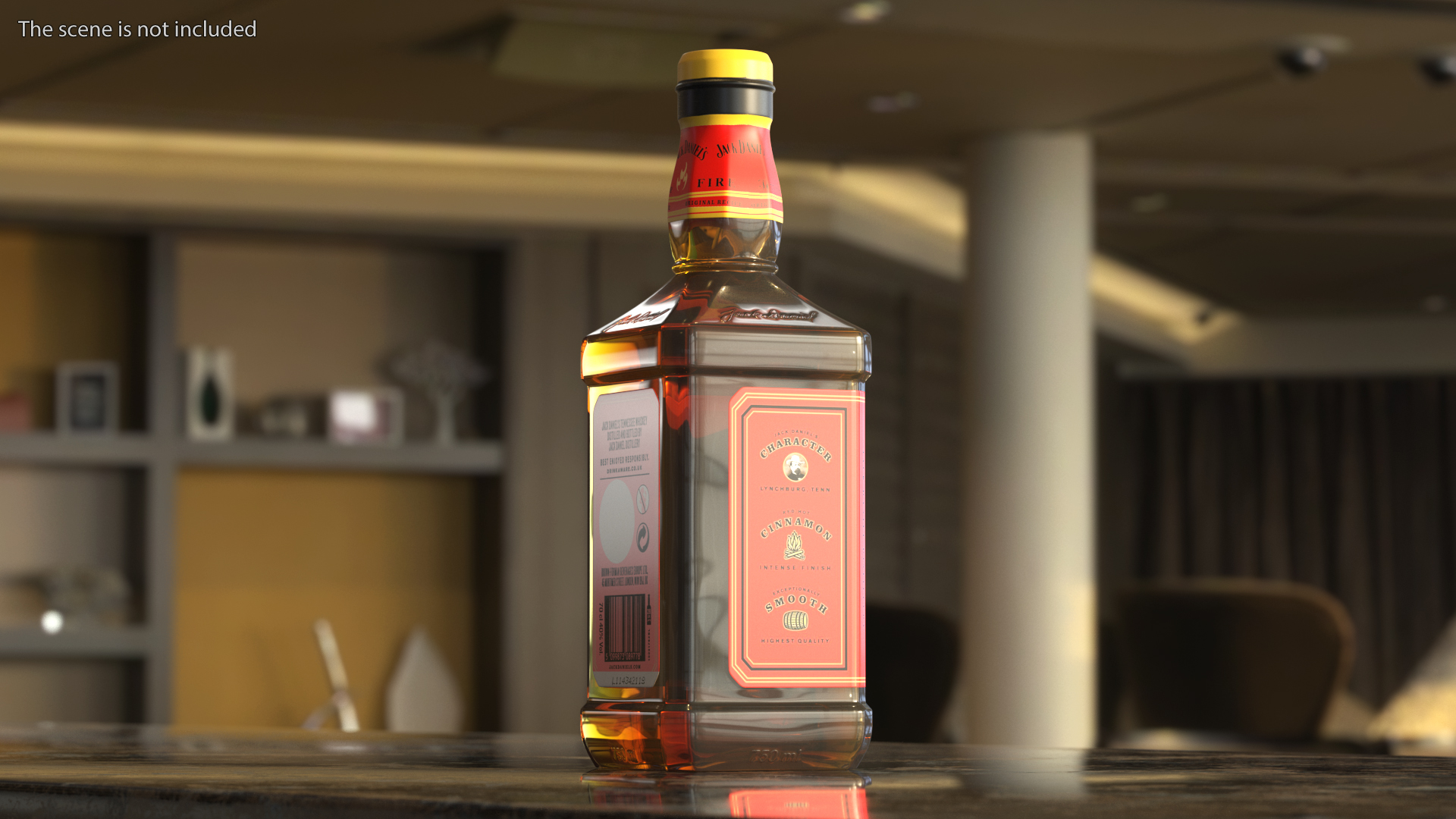 3D model Jack Daniels Tennessee Fire Whiskey