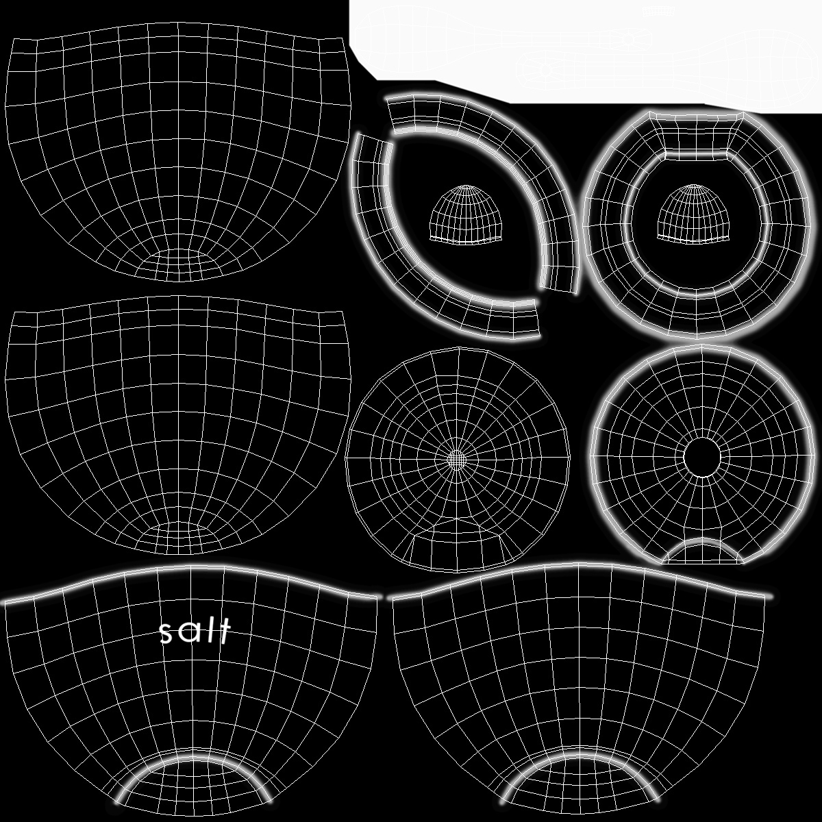 3D model Salt Container Black