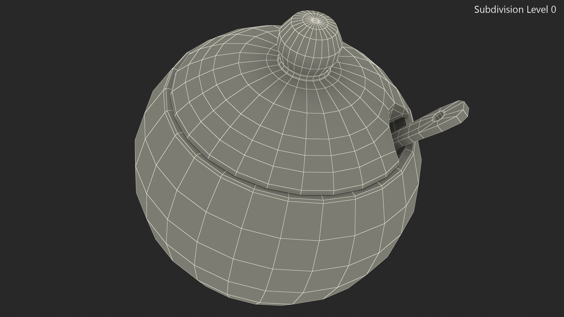 3D model Salt Container Black
