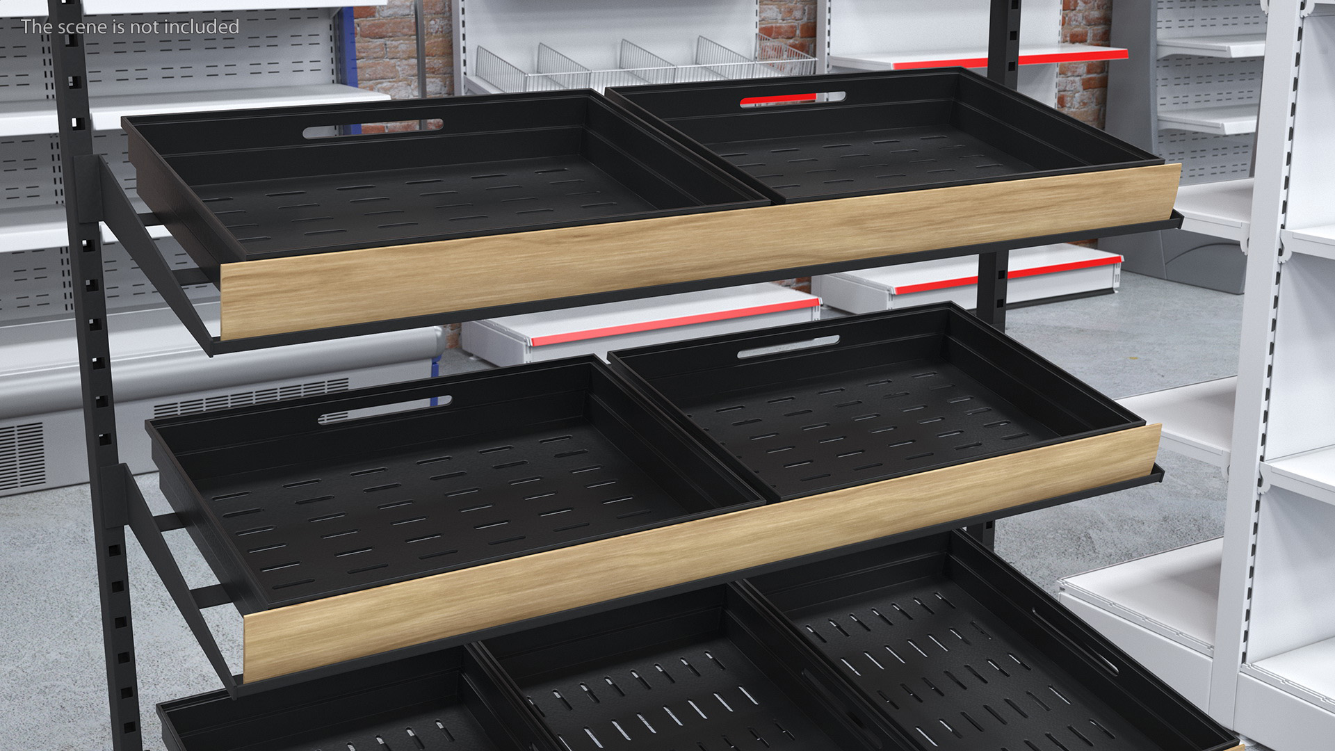 3D model Grocery Display Rack