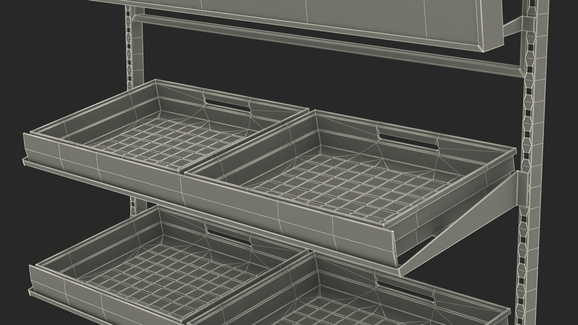 3D model Grocery Display Rack