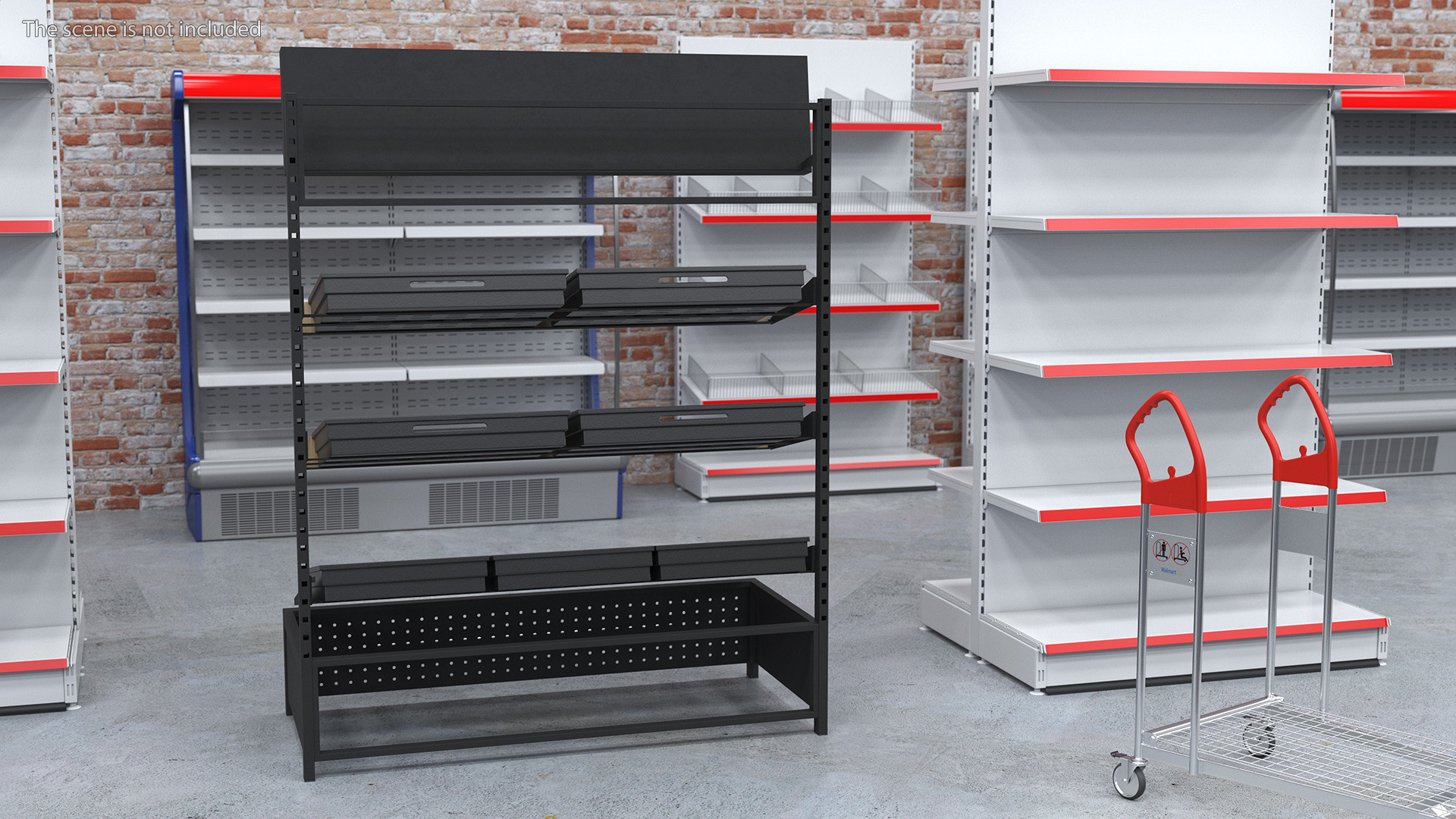3D model Grocery Display Rack