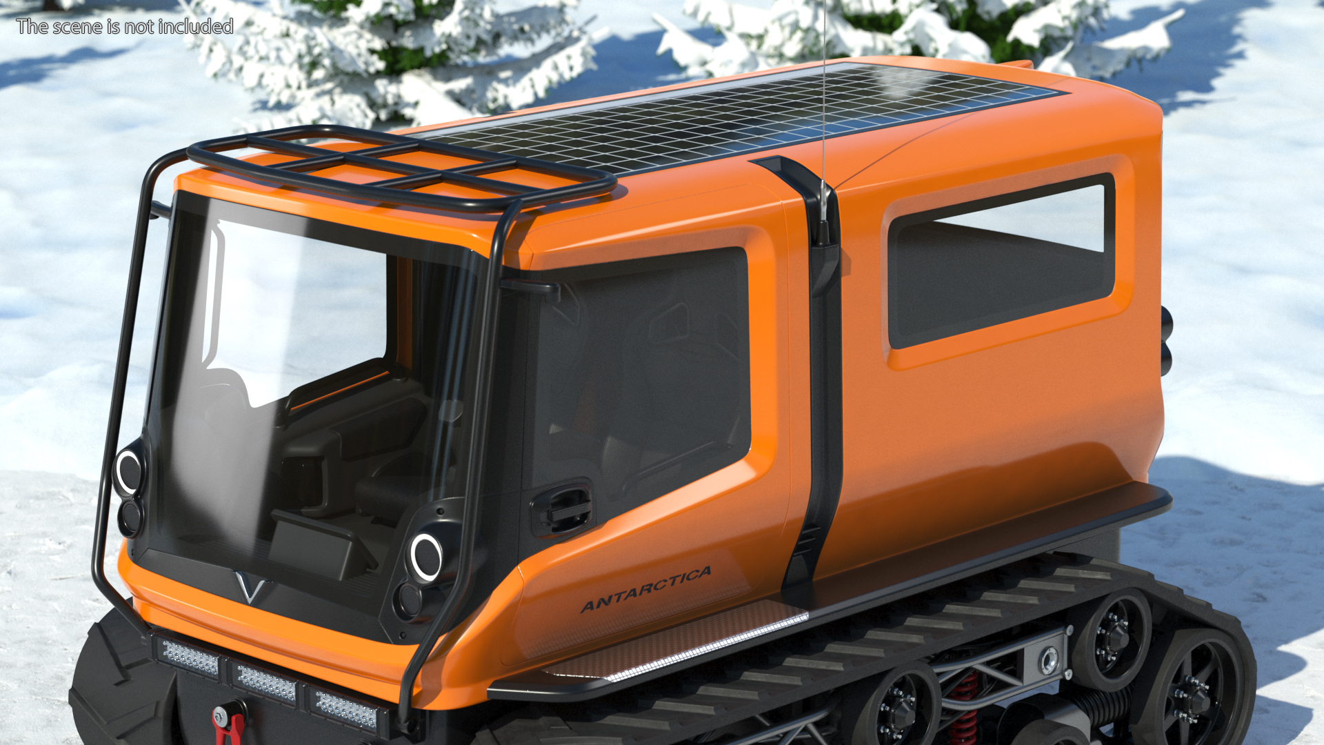 3D Polar Vehicle Venturi Antarctica Rigged for Cinema 4D model