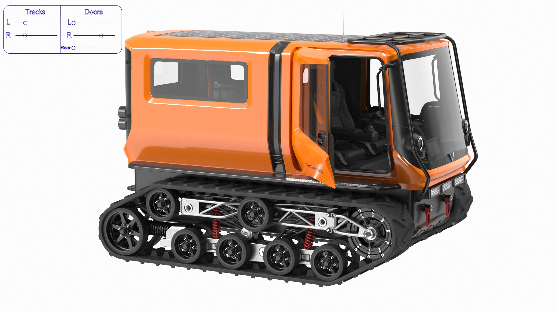 3D Polar Vehicle Venturi Antarctica Rigged for Cinema 4D model