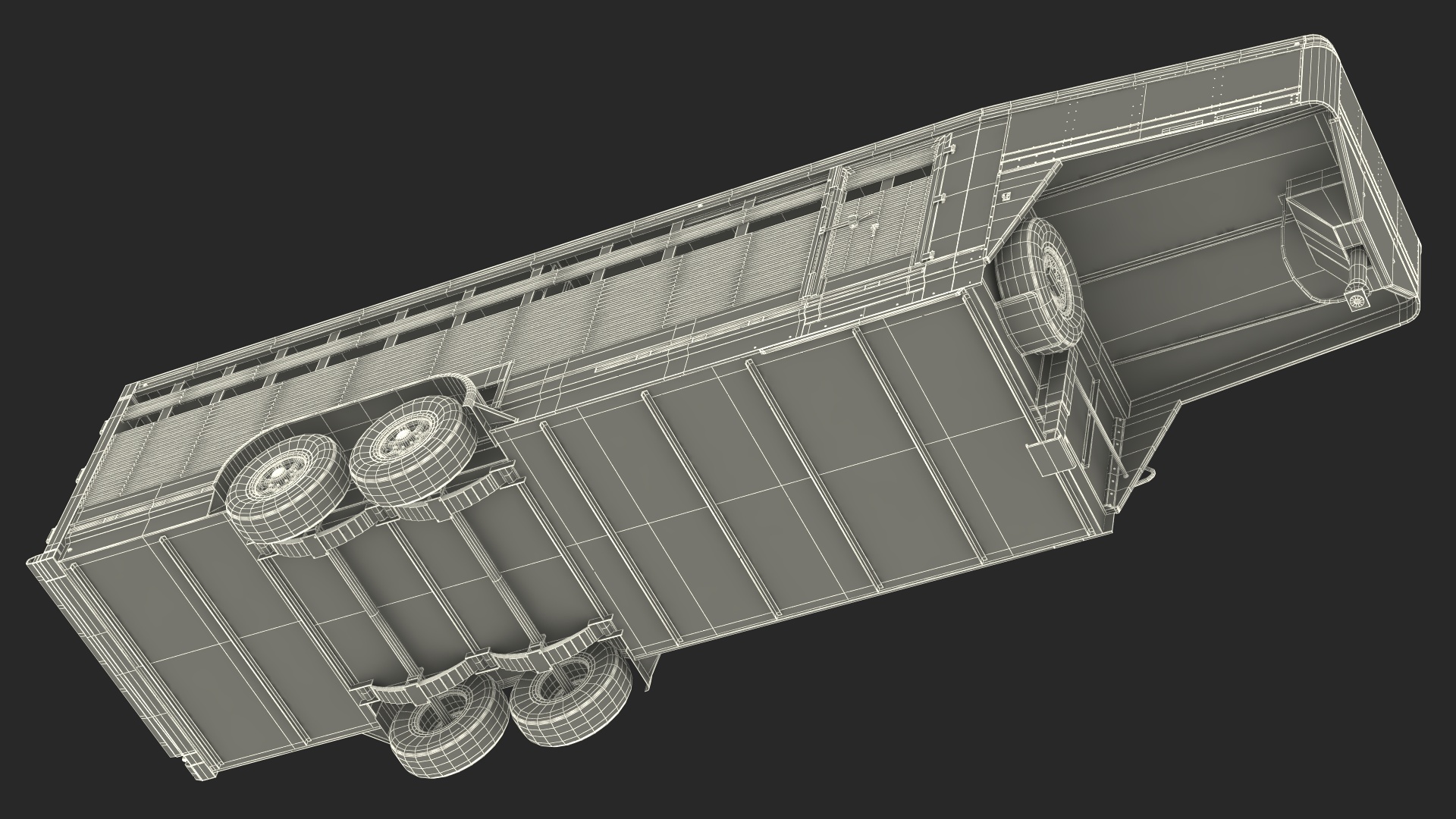 Livestock Transport Trailer Used 3D
