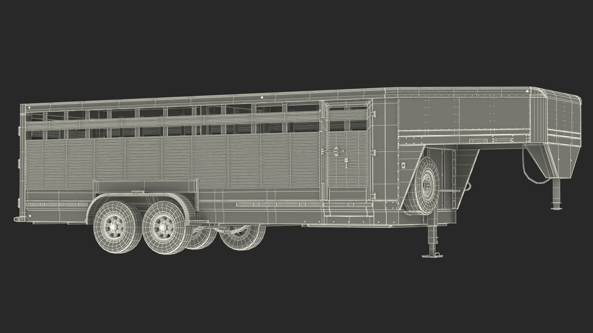 Livestock Transport Trailer Used 3D