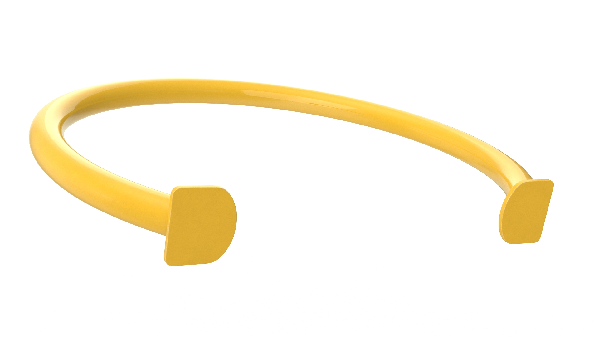Street Bicycle Parking Yellow 3D model