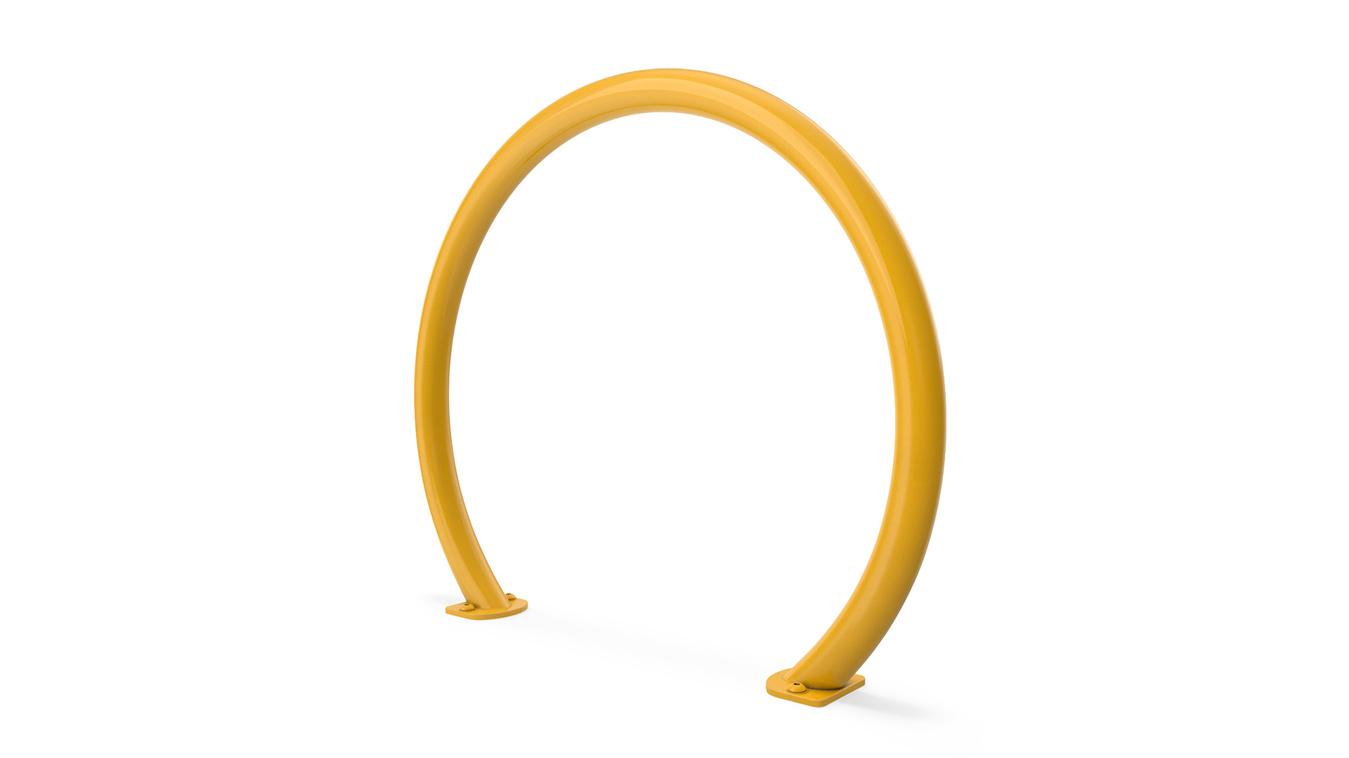 Street Bicycle Parking Yellow 3D model