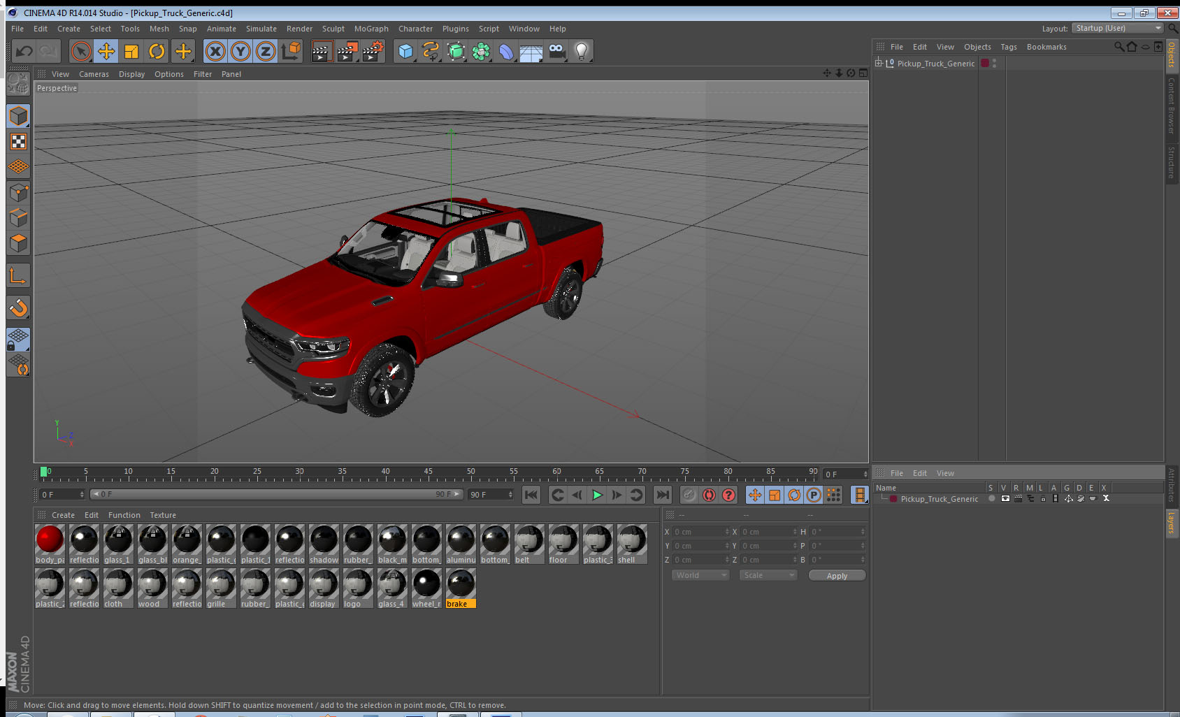 3D model Pickup Truck Generic