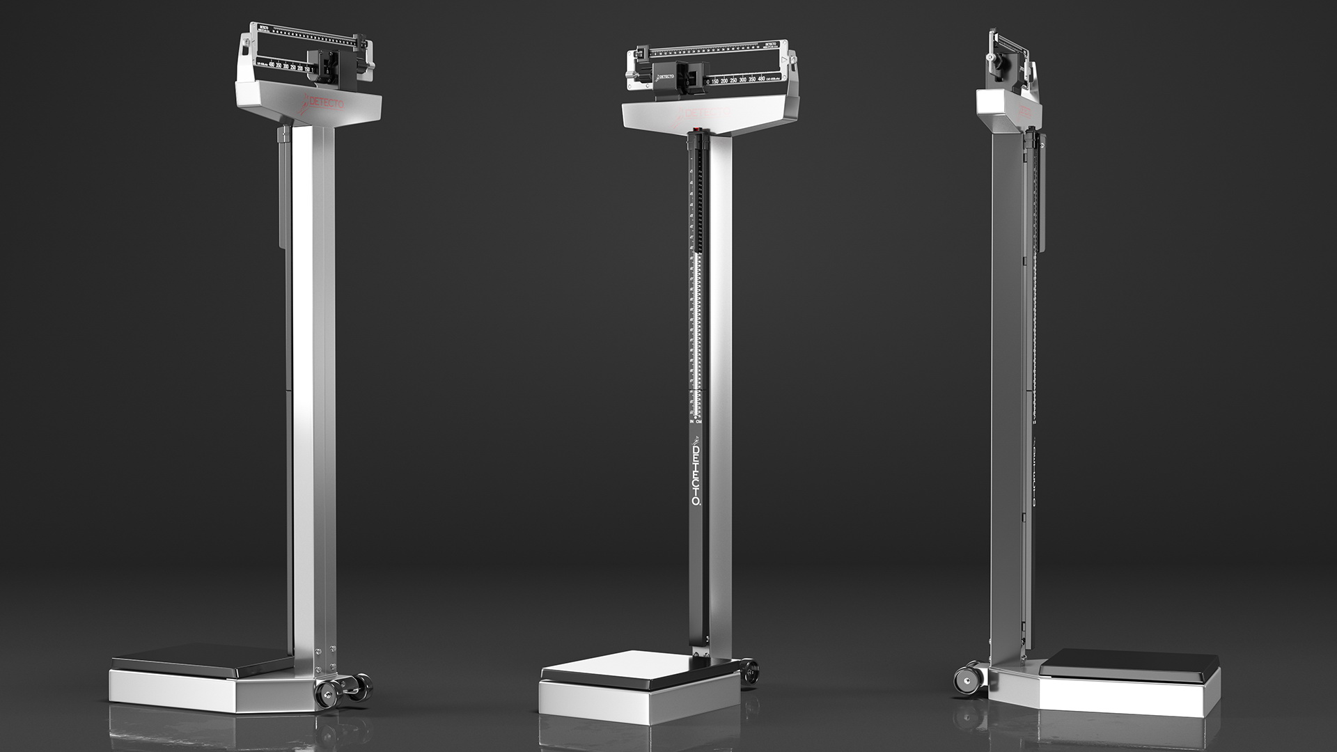 Detecto Physician Weigh Beam Eye Level Scale 3D model