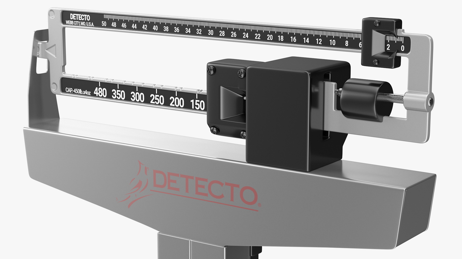 Detecto Physician Weigh Beam Eye Level Scale 3D model