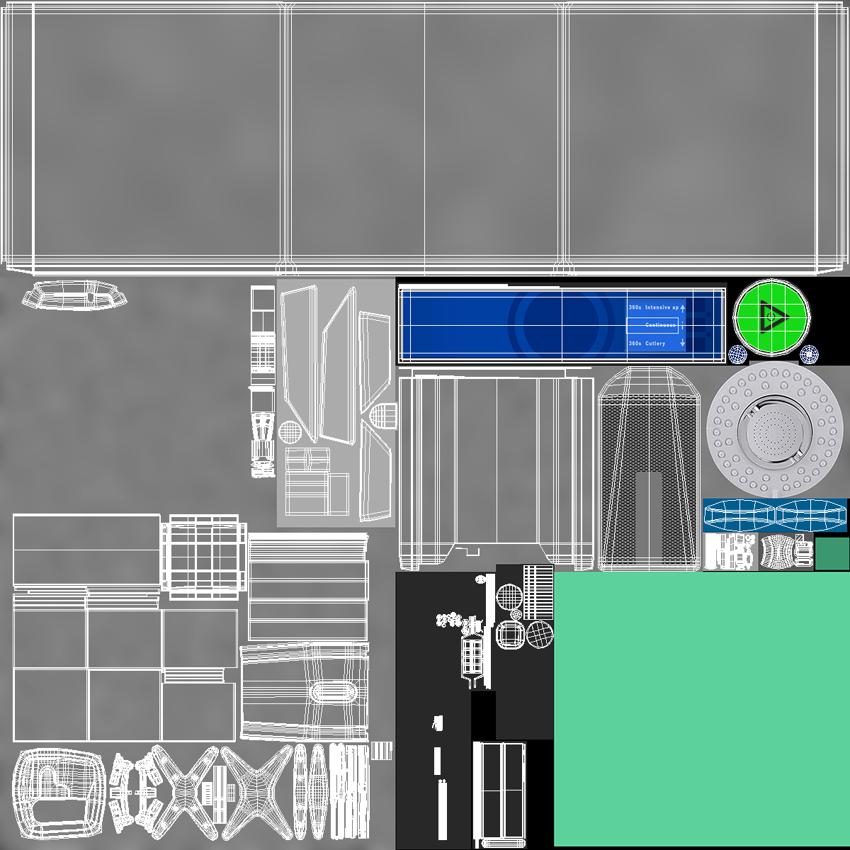 3D Commercial Dishwasher Hood Type Rigged model