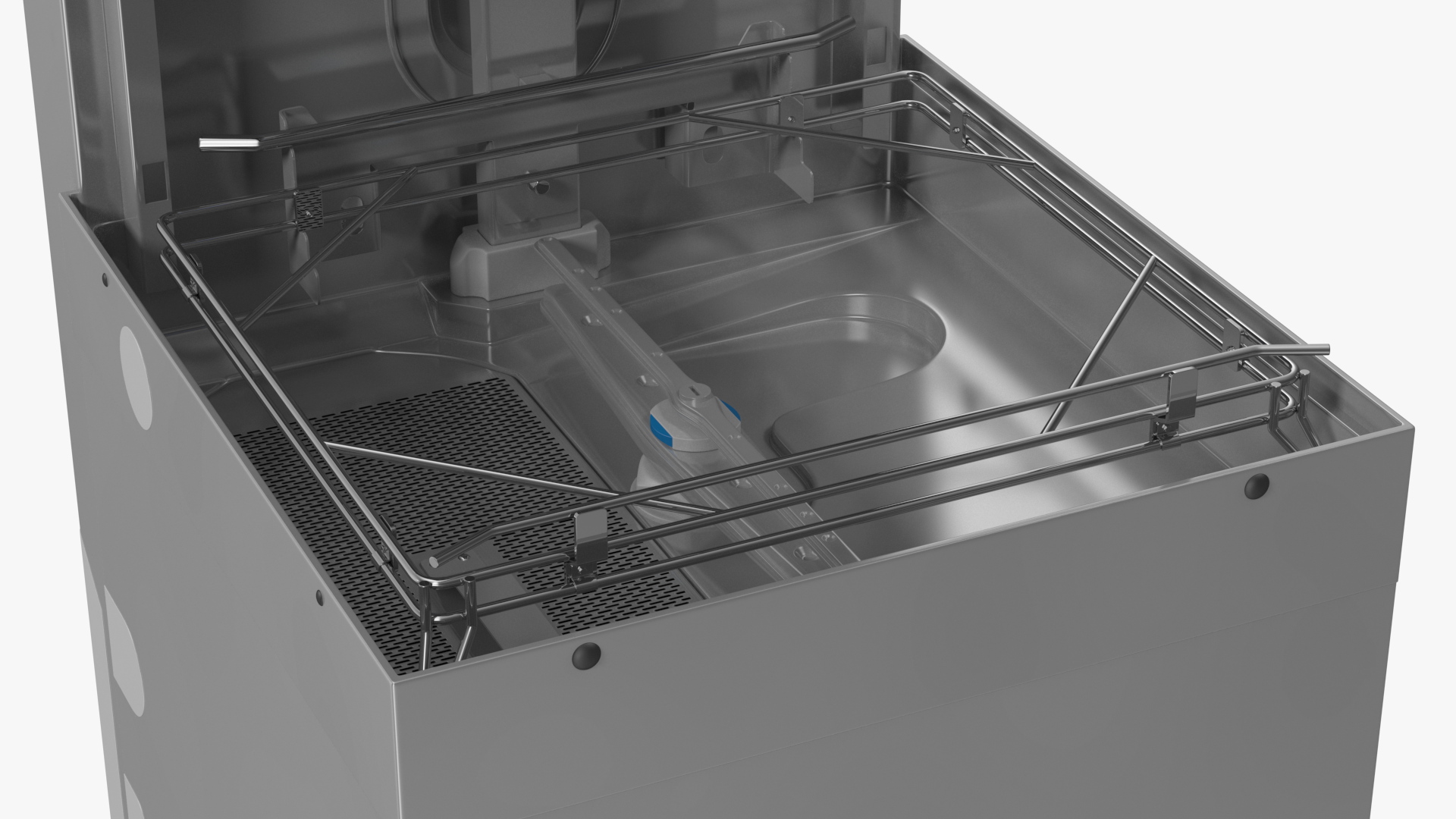 3D Commercial Dishwasher Hood Type Rigged model