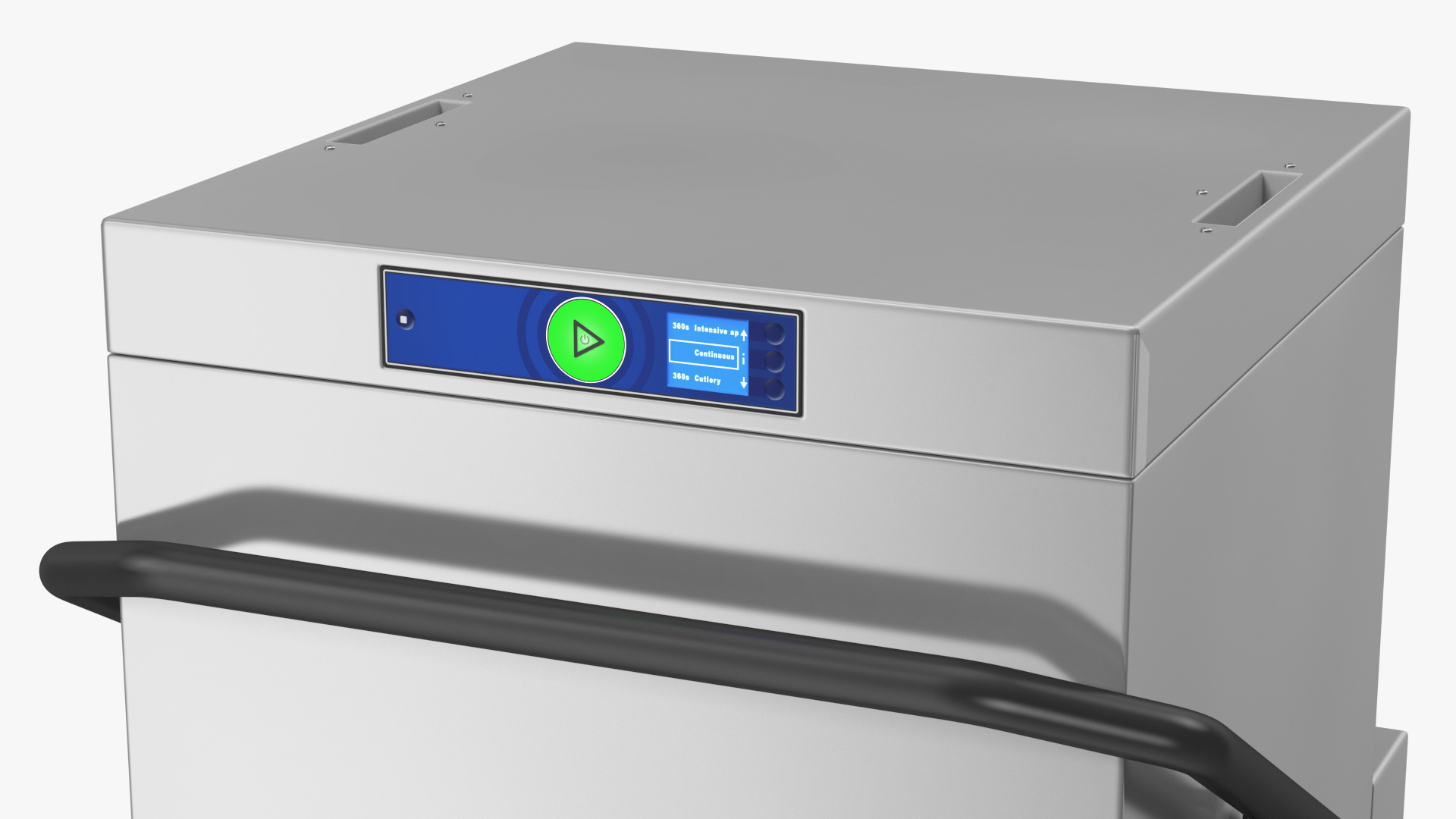 3D Commercial Dishwasher Hood Type Rigged model