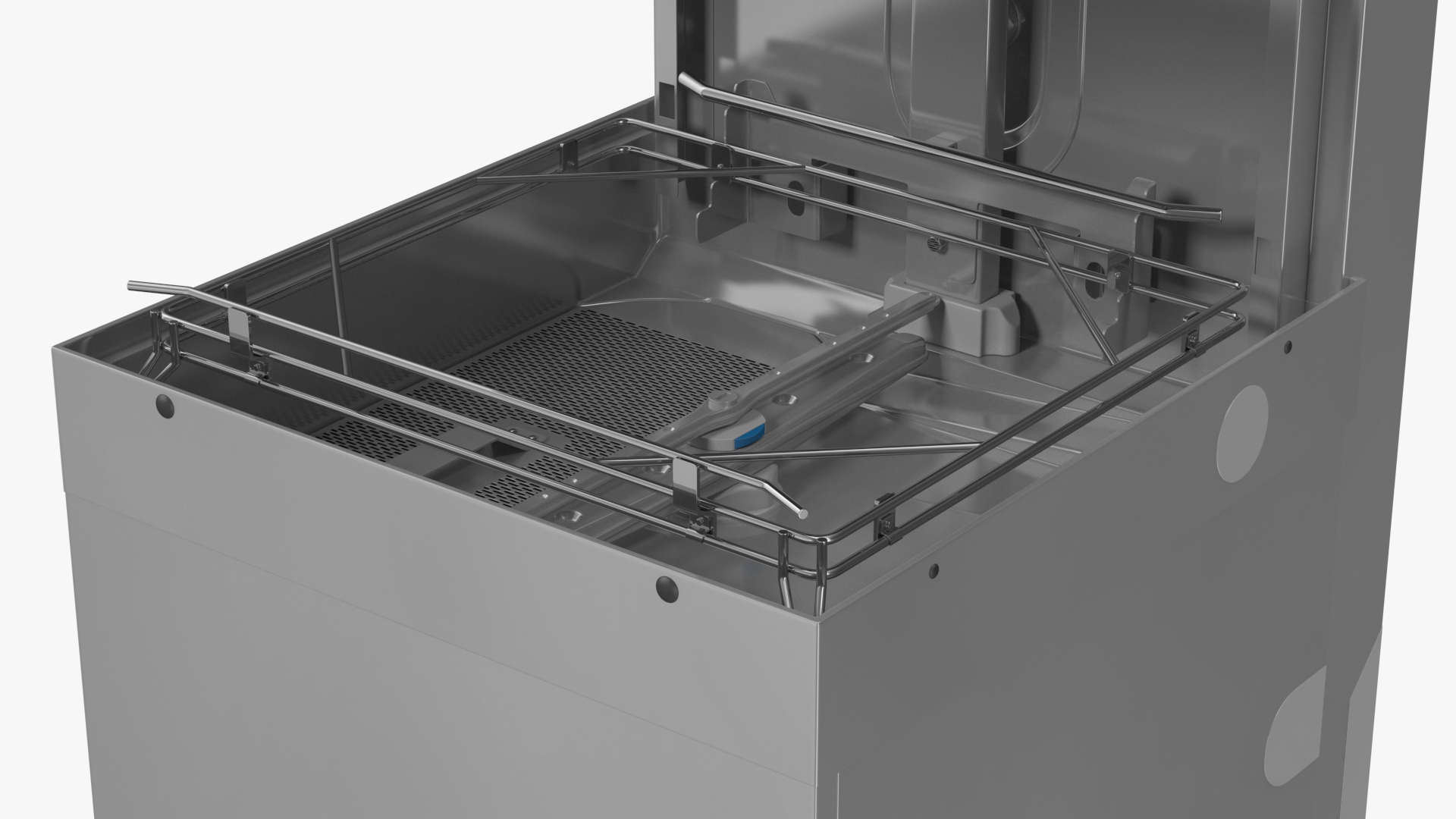 3D Commercial Dishwasher Hood Type Rigged model