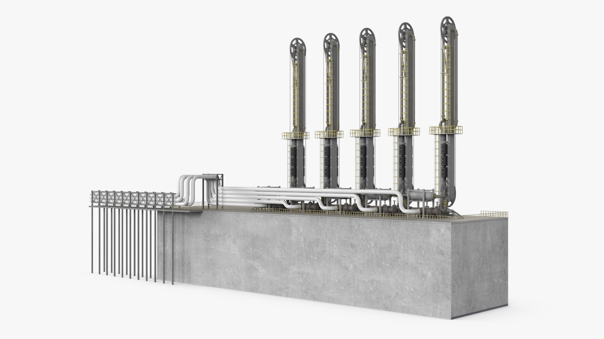 3D model LNG Pier