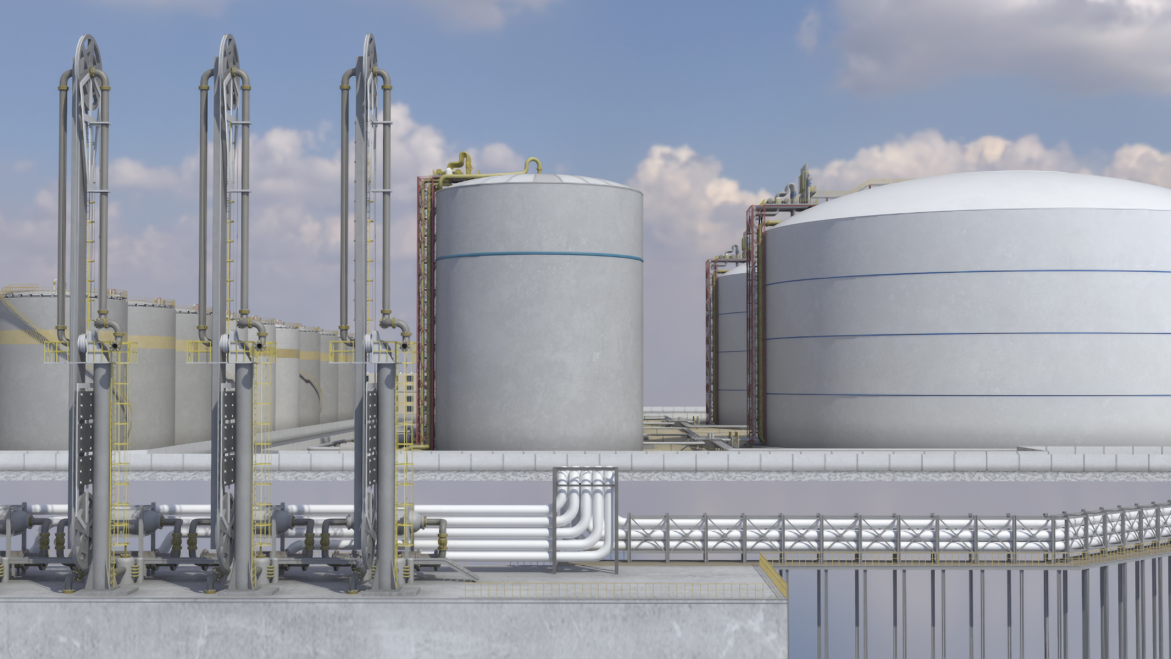 3D model LNG Pier