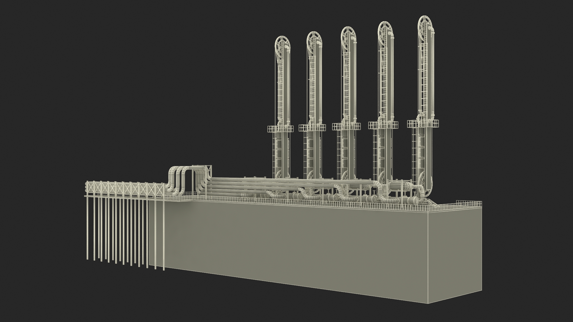 3D model LNG Pier