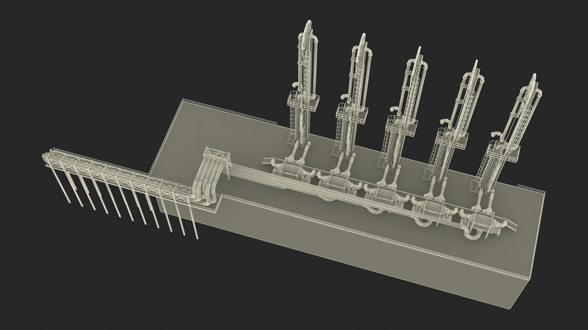 3D model LNG Pier