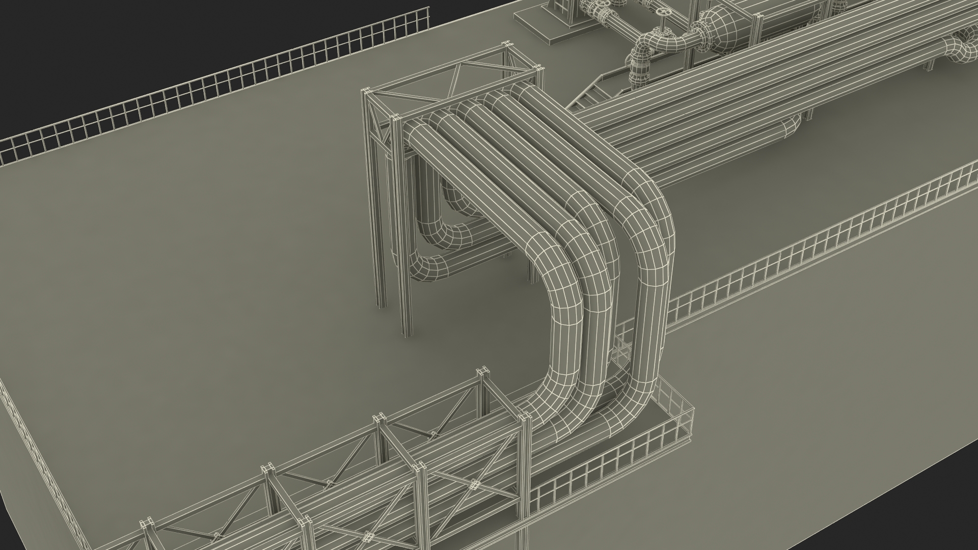 3D model LNG Pier