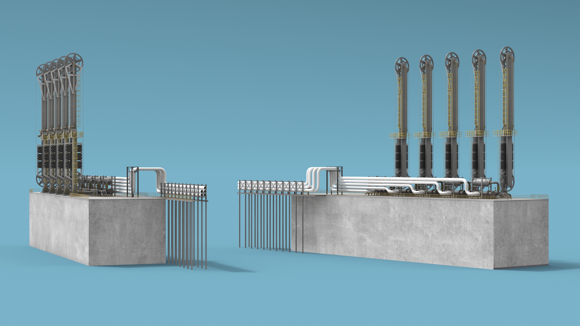 3D model LNG Pier