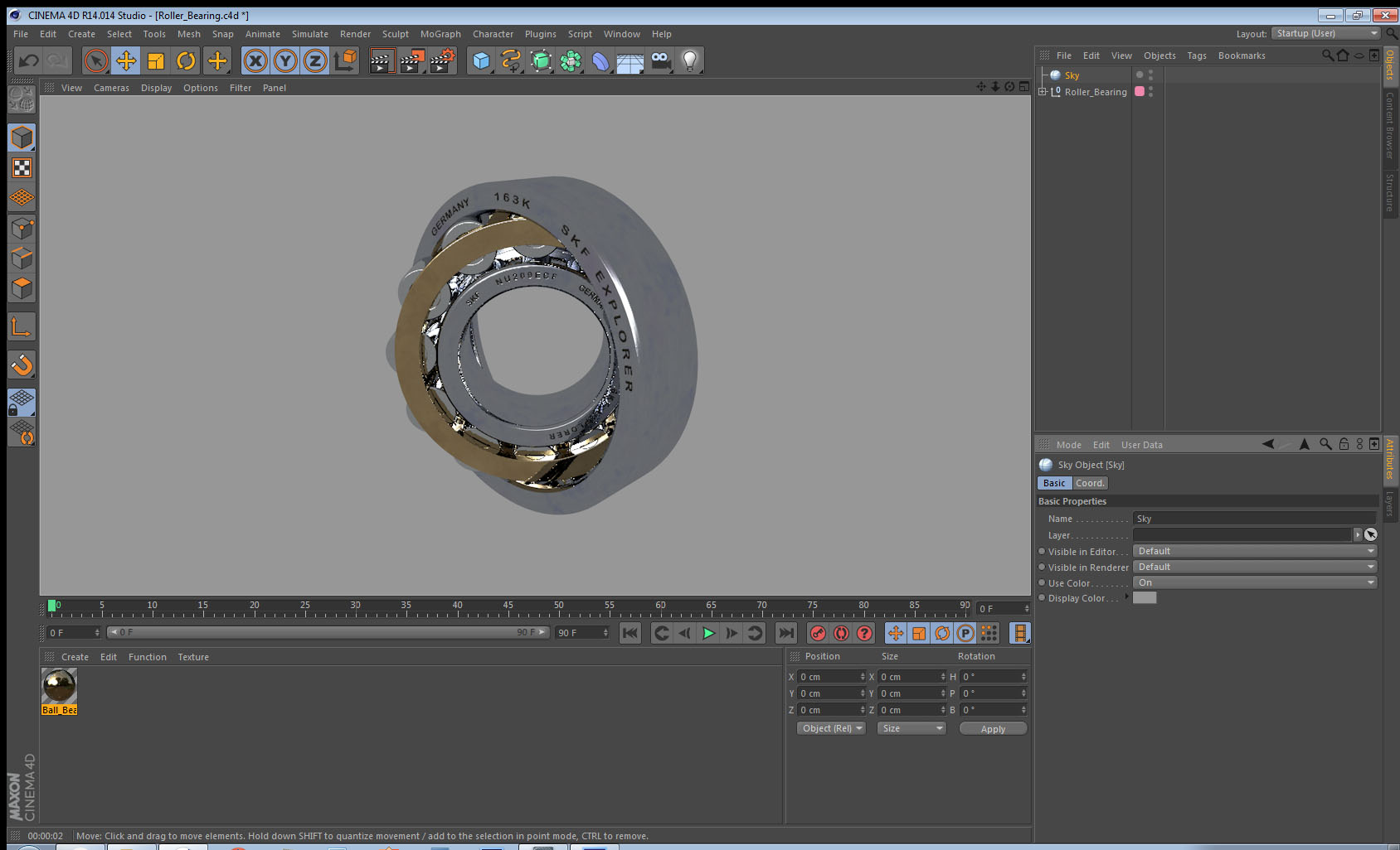 Roller Bearing 3D model