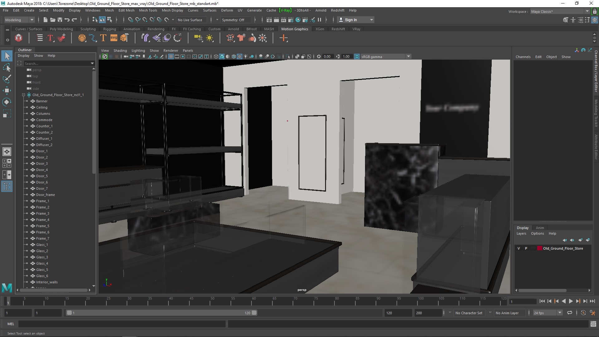 Old Ground Floor Store 3D