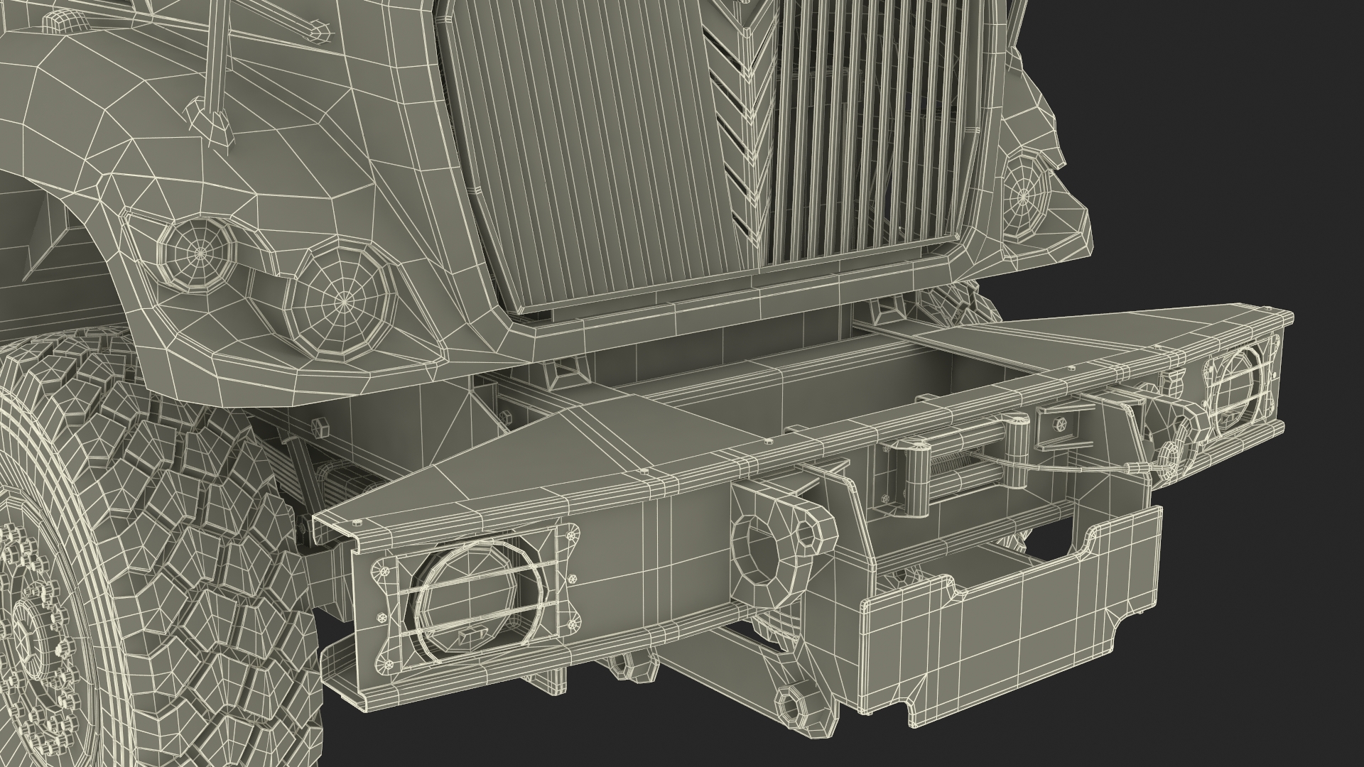3D model SWAT Vehicle International MaxxPro Simple Interior