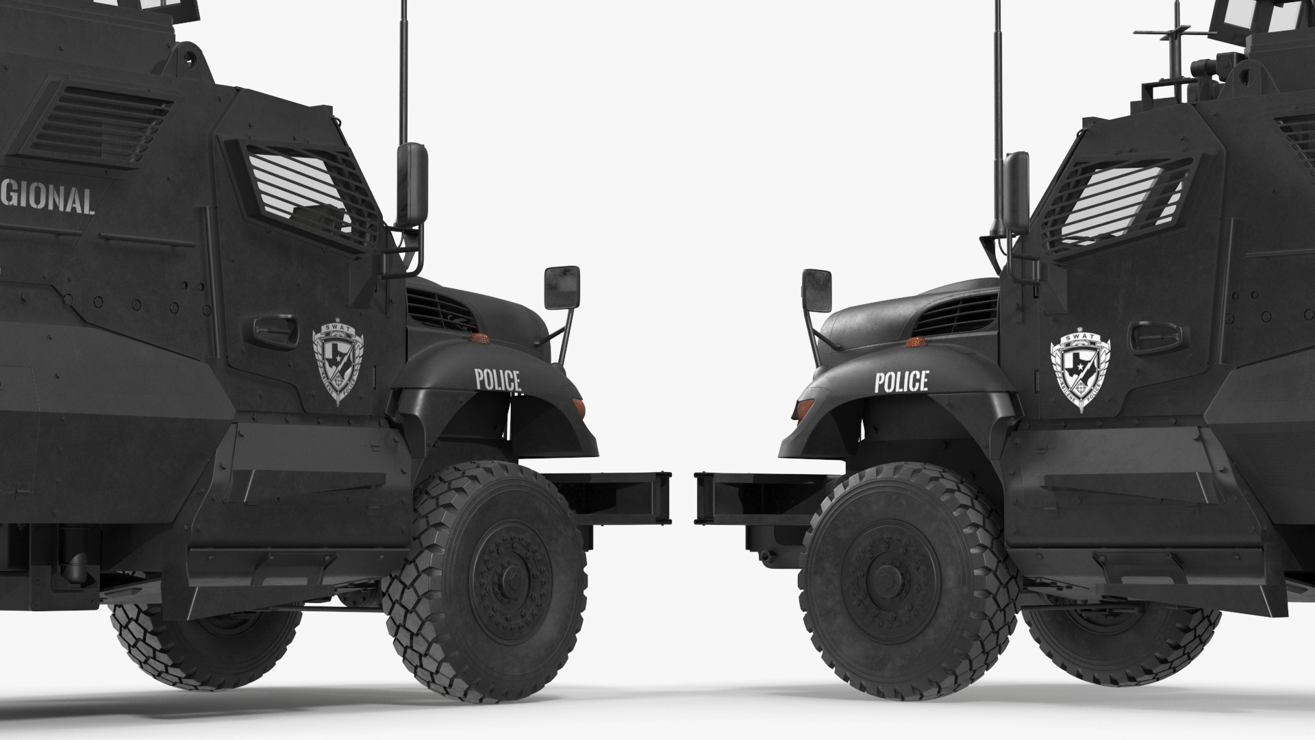 3D model SWAT Vehicle International MaxxPro Simple Interior