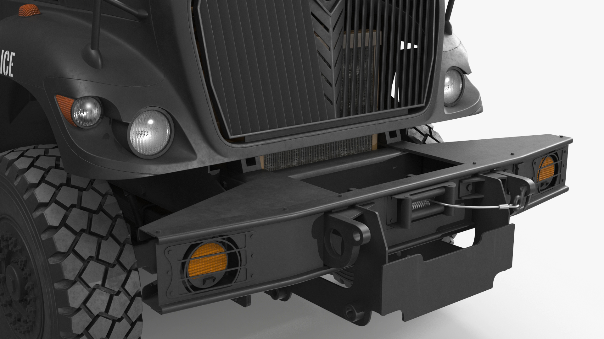 3D model SWAT Vehicle International MaxxPro Simple Interior