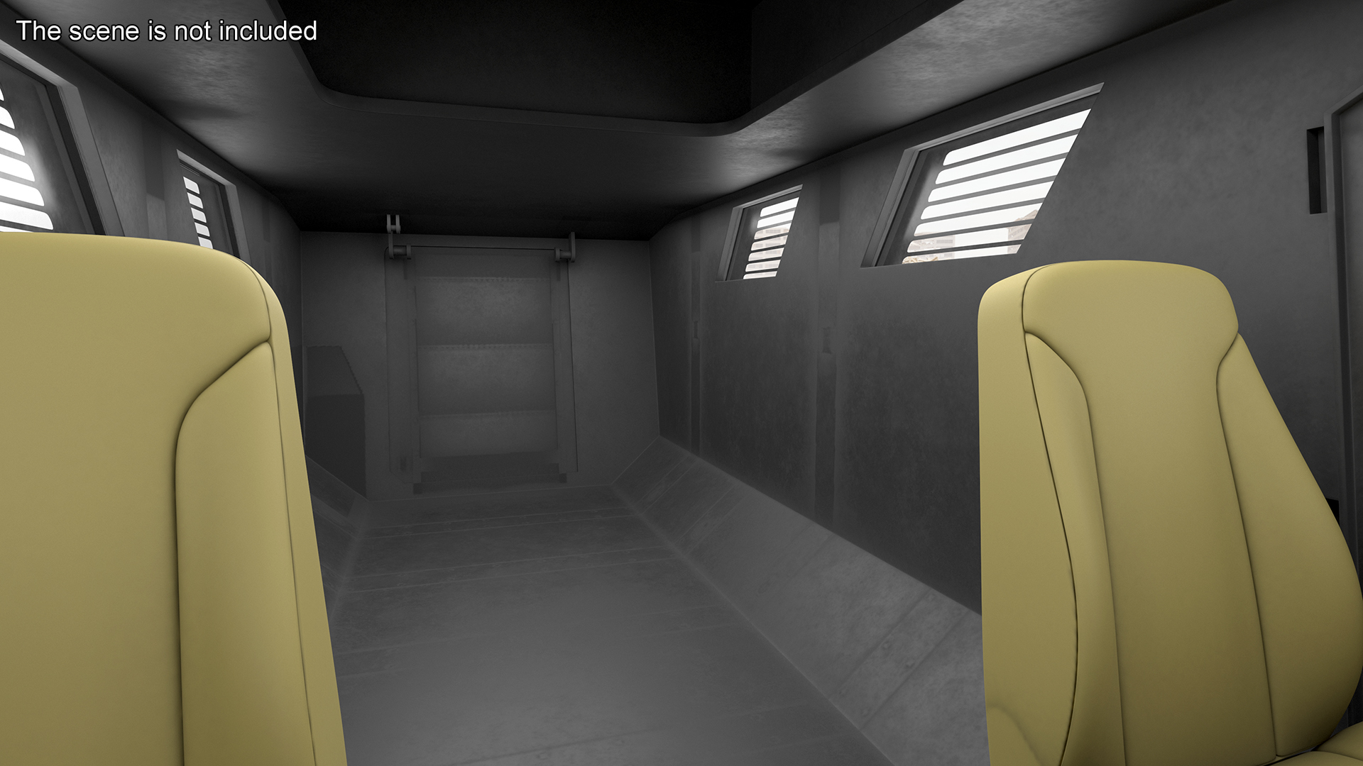 3D model SWAT Vehicle International MaxxPro Simple Interior
