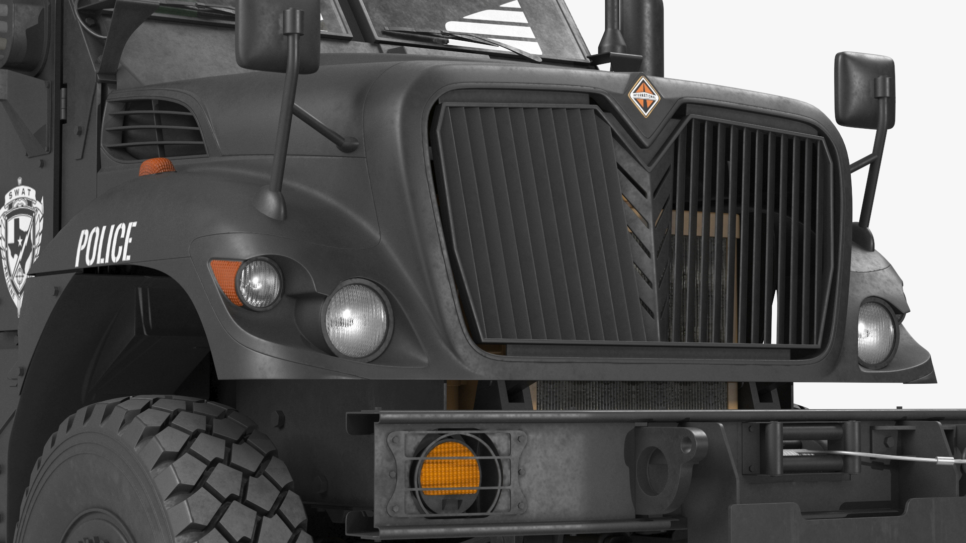 3D model SWAT Vehicle International MaxxPro Simple Interior