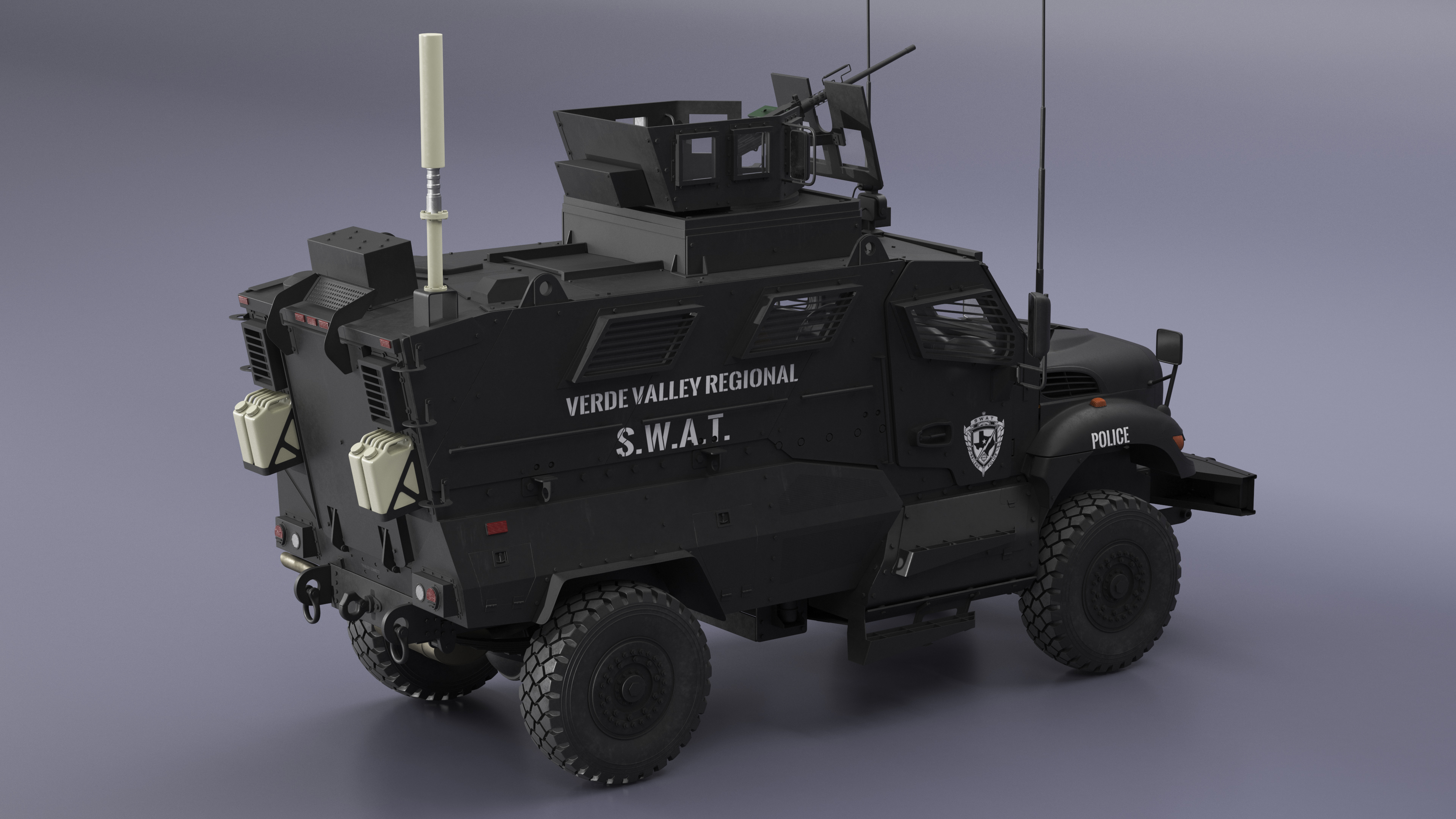 3D model SWAT Vehicle International MaxxPro Simple Interior