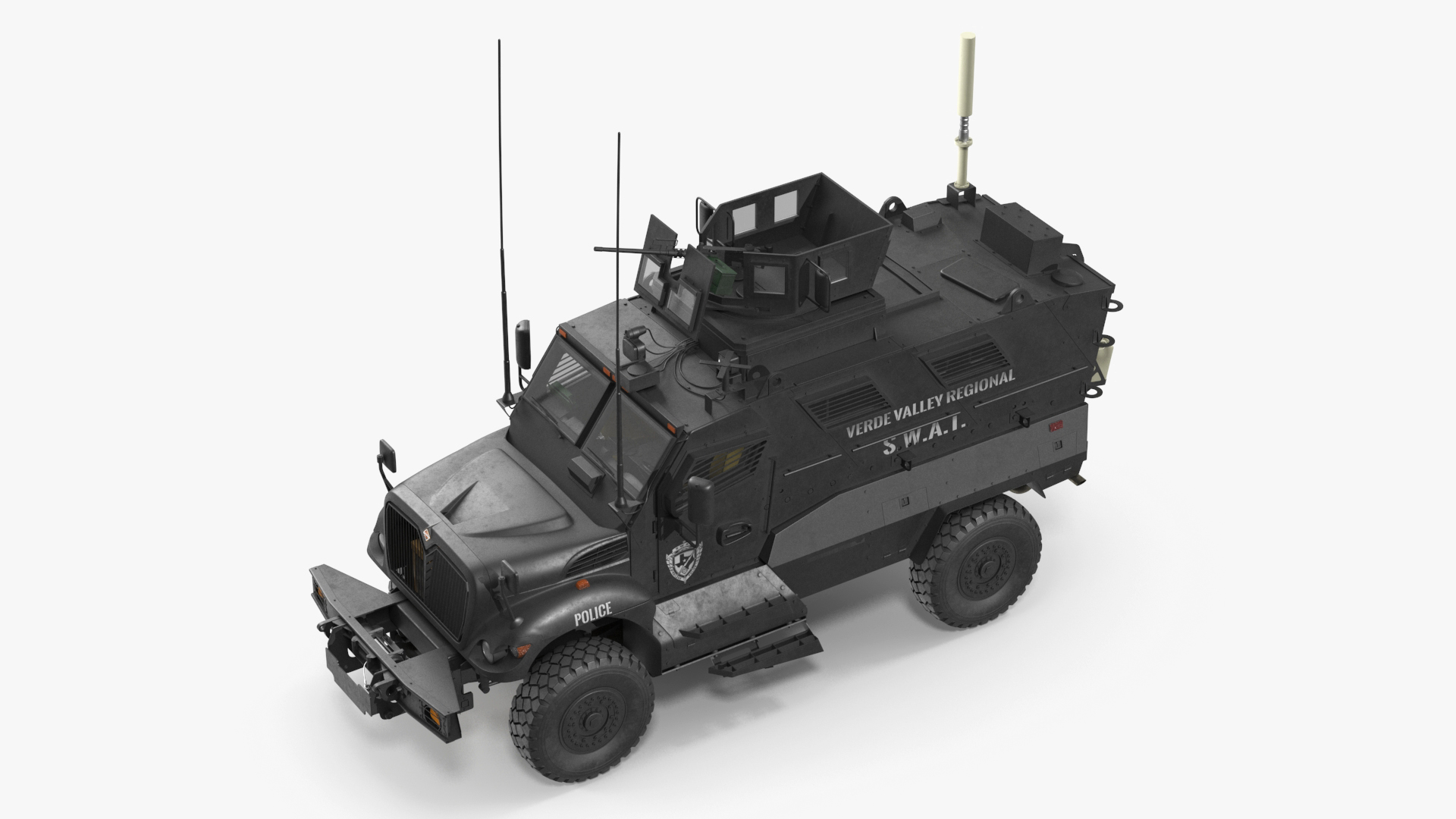 3D model SWAT Vehicle International MaxxPro Simple Interior