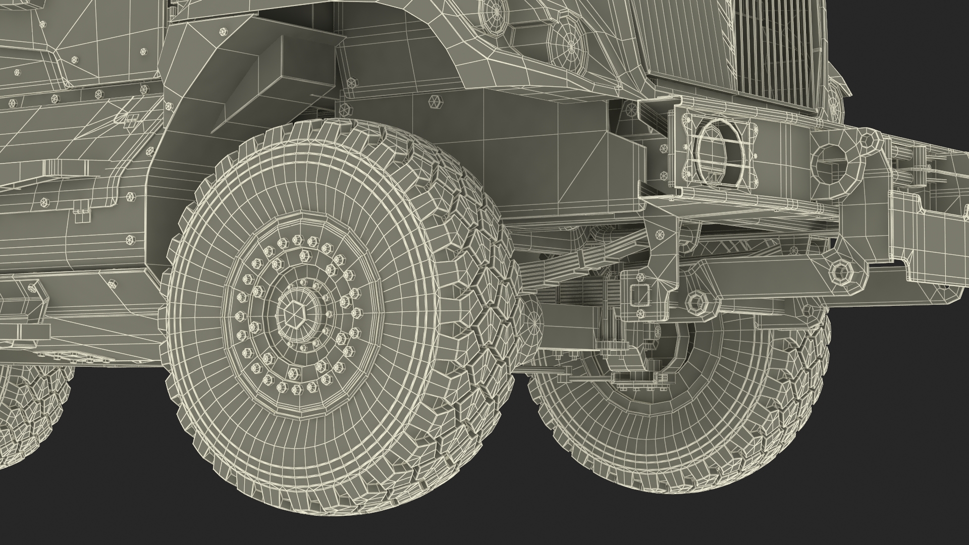 3D model SWAT Vehicle International MaxxPro Simple Interior