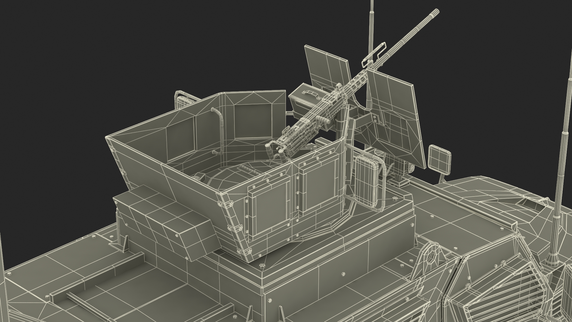 3D model SWAT Vehicle International MaxxPro Simple Interior