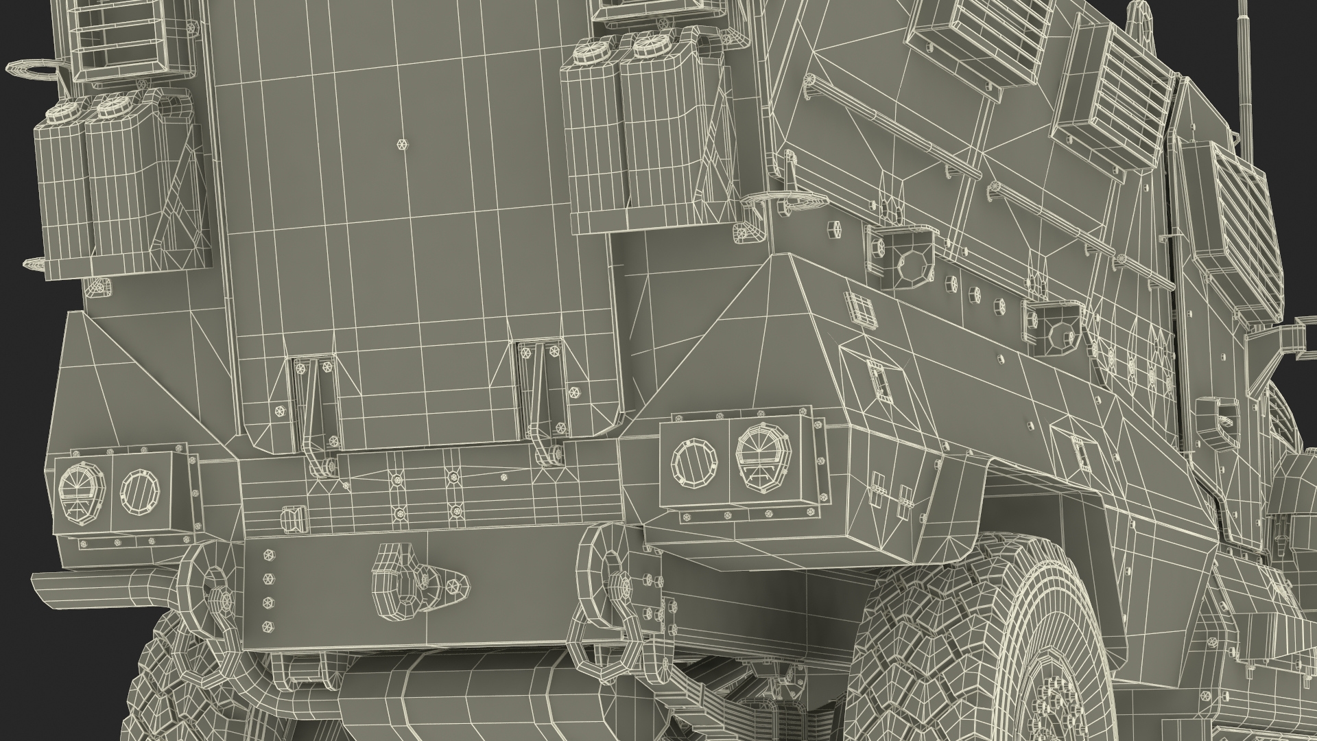 3D model SWAT Vehicle International MaxxPro Simple Interior