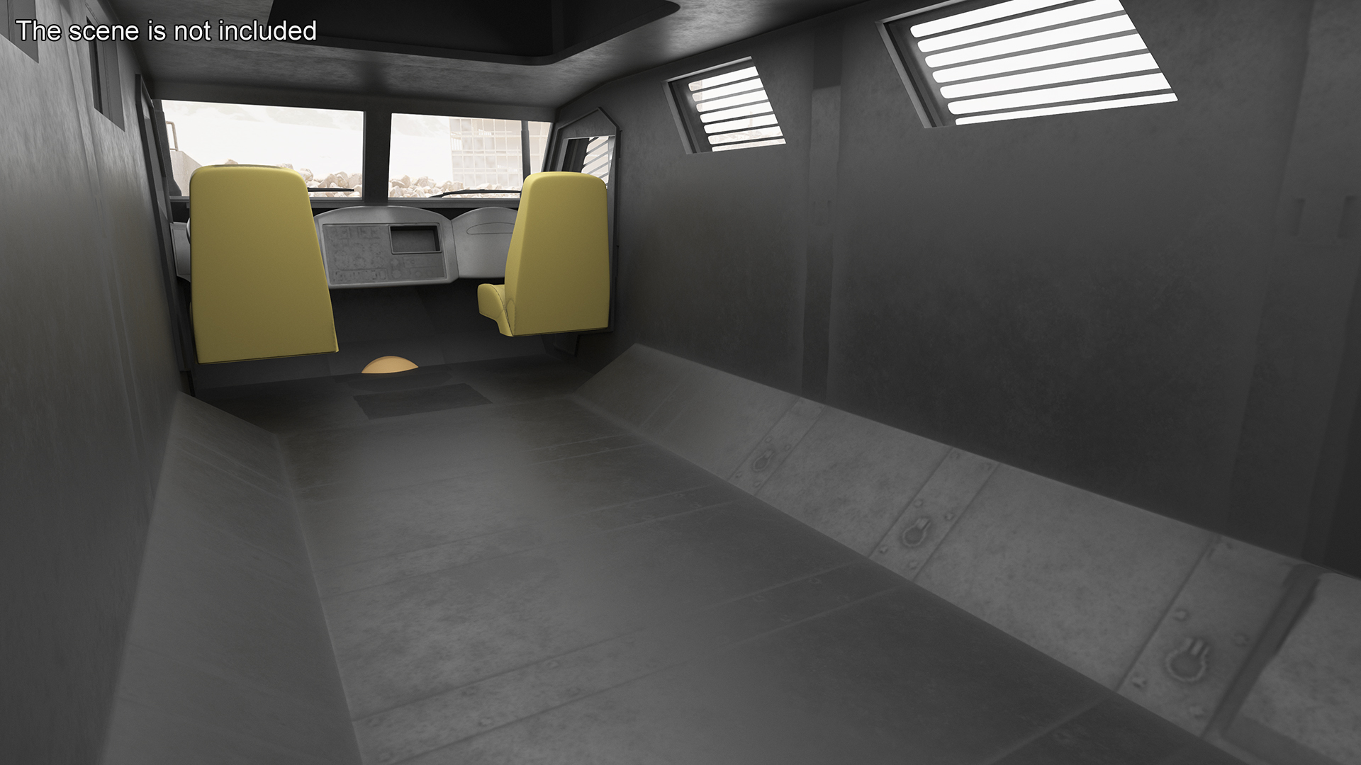 3D model SWAT Vehicle International MaxxPro Simple Interior
