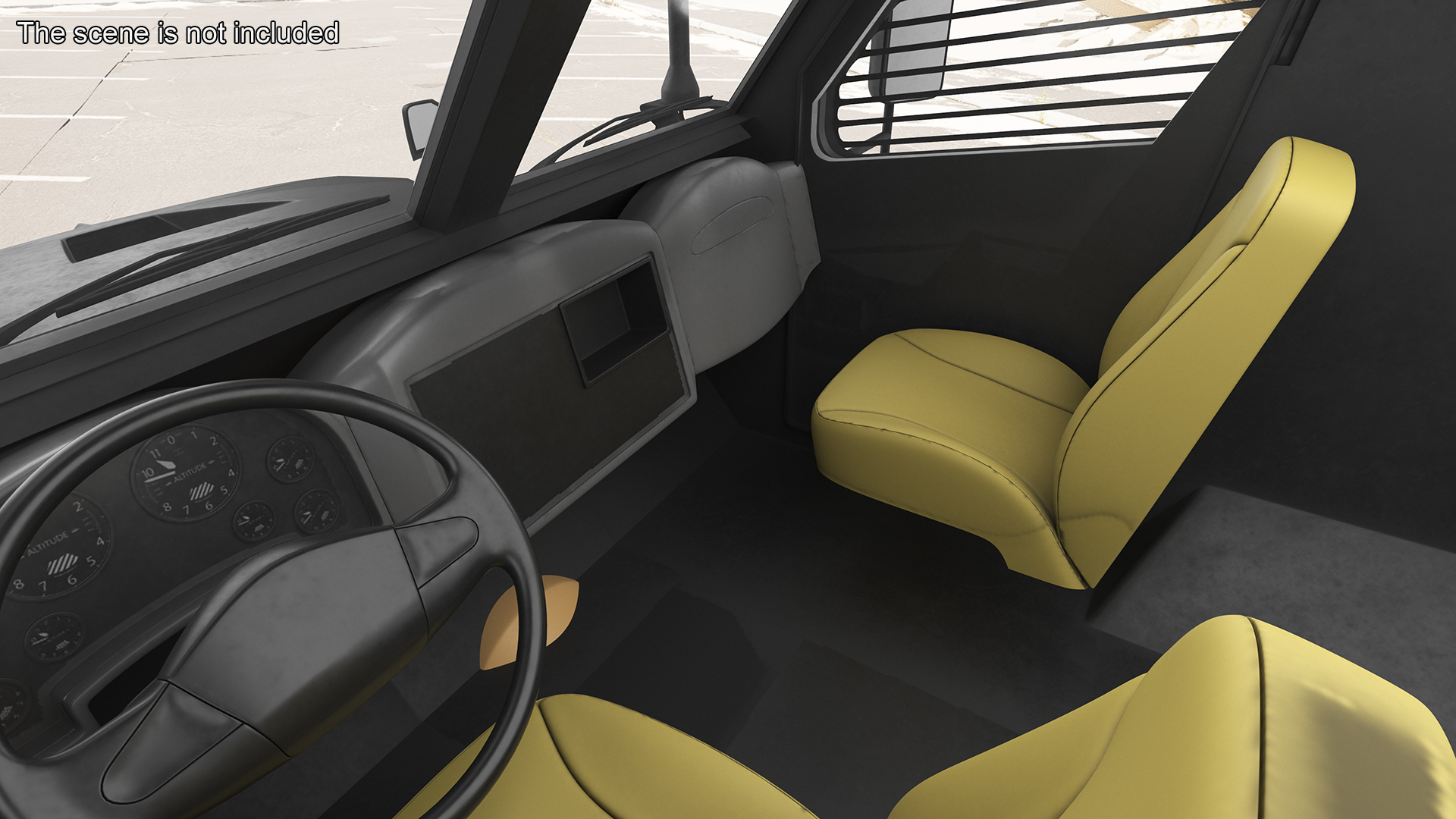 3D model SWAT Vehicle International MaxxPro Simple Interior