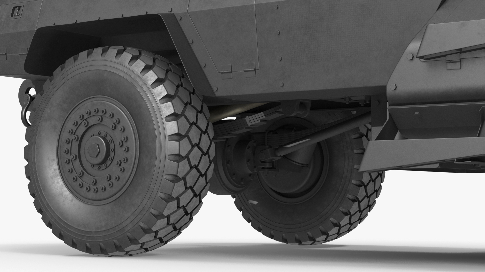 3D model SWAT Vehicle International MaxxPro Simple Interior