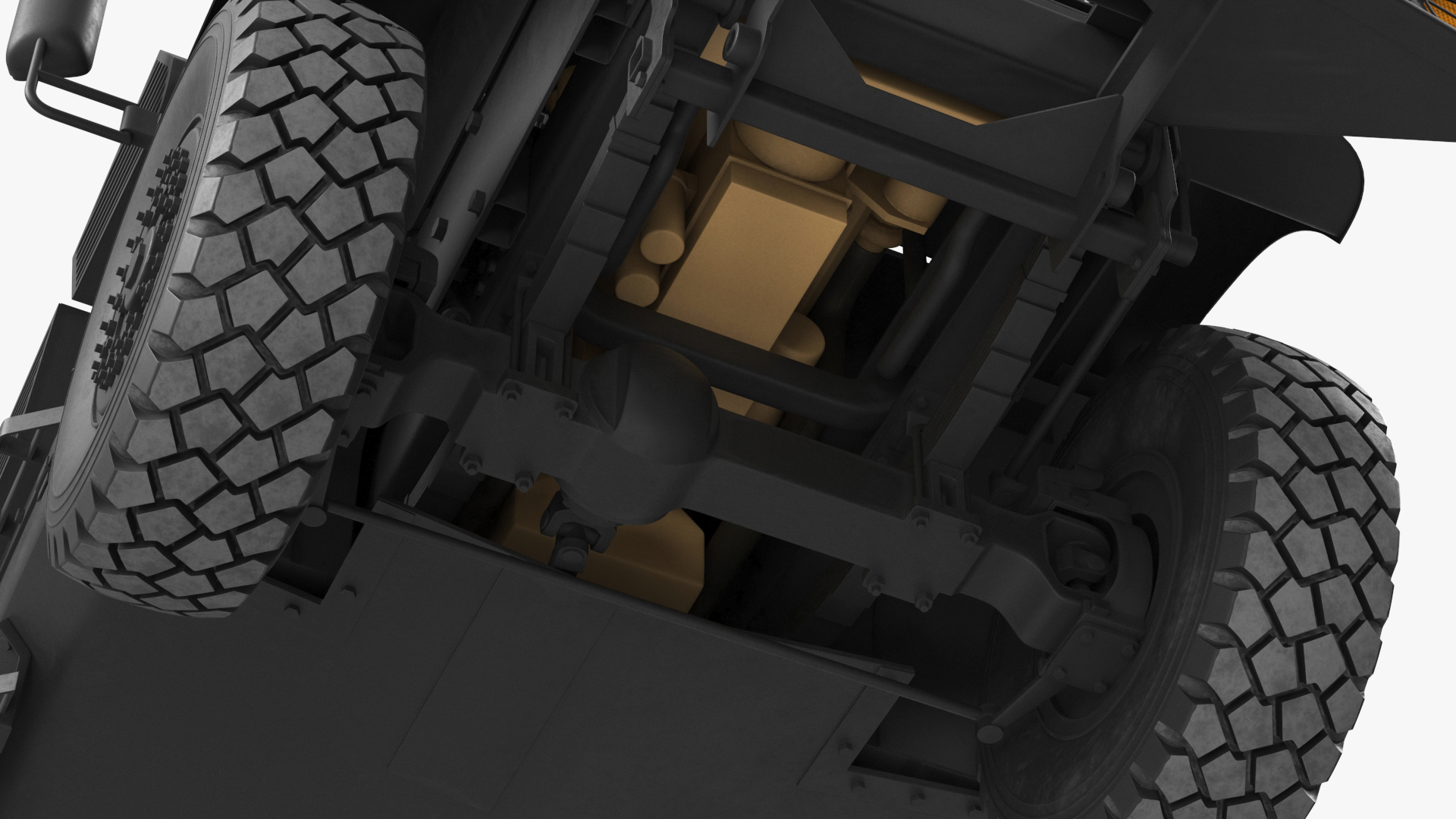 3D model SWAT Vehicle International MaxxPro Simple Interior
