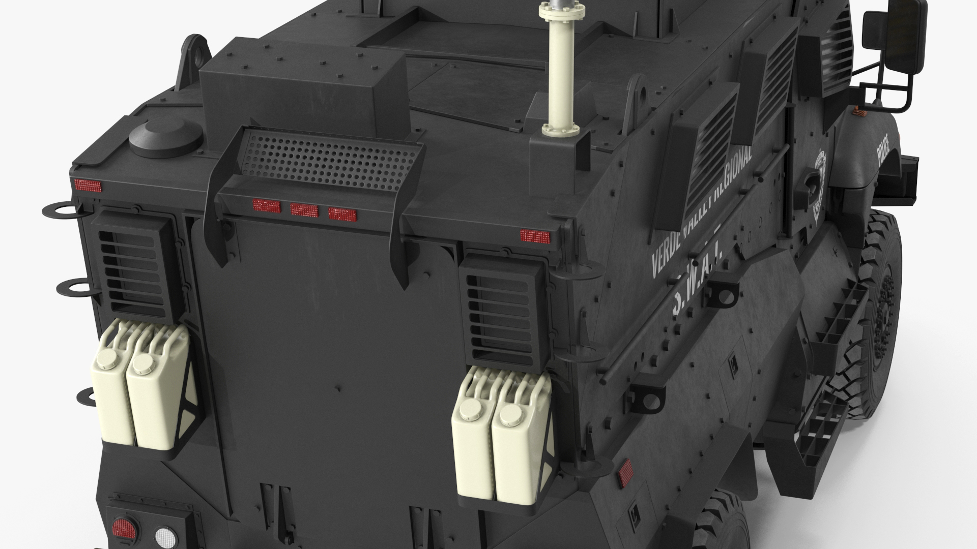 3D model SWAT Vehicle International MaxxPro Simple Interior